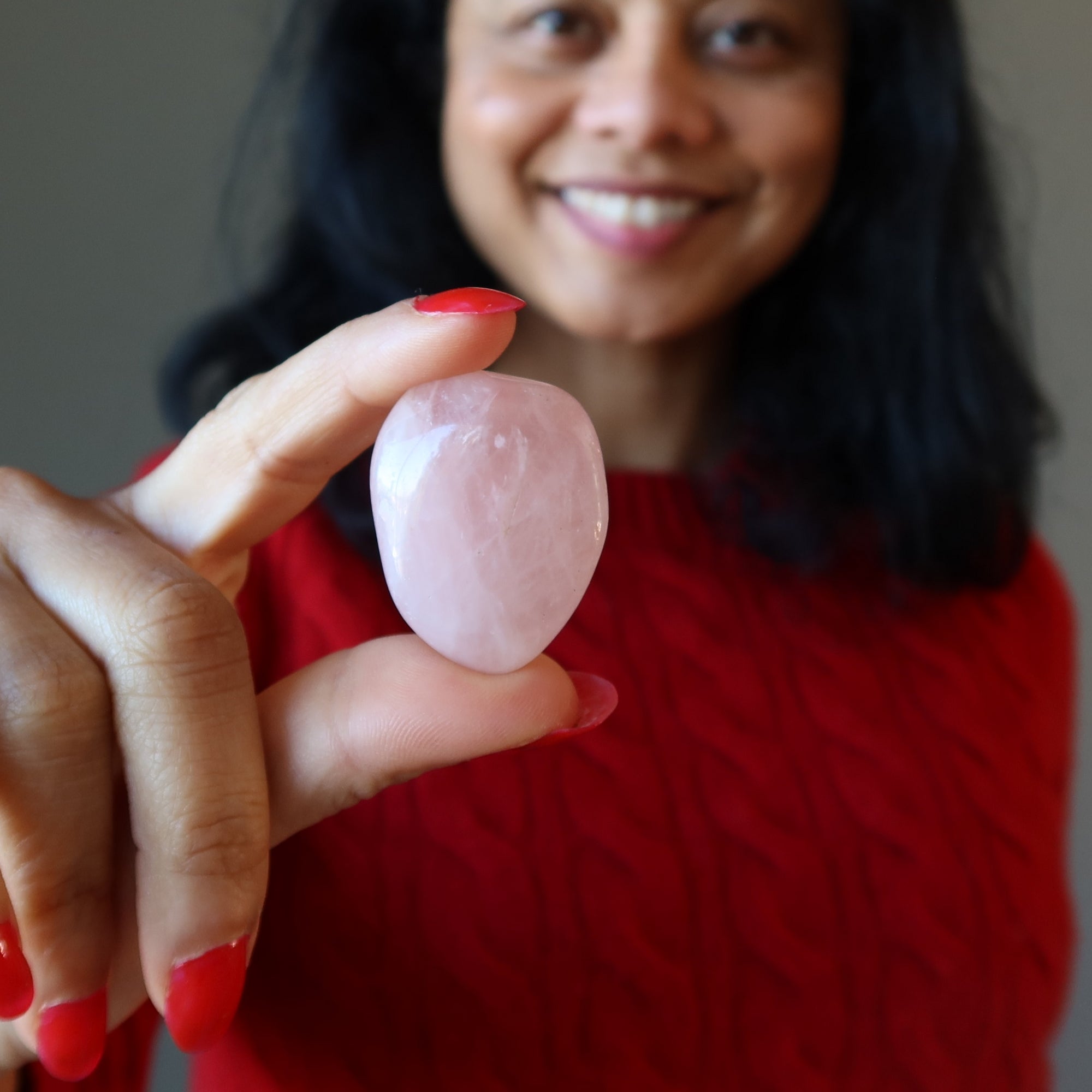 Rose Quartz Tumbled Stone Organic Love Crystal