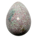 Œuf de rubis fuchsite tacheté amour pierre de cristal de haute qualité