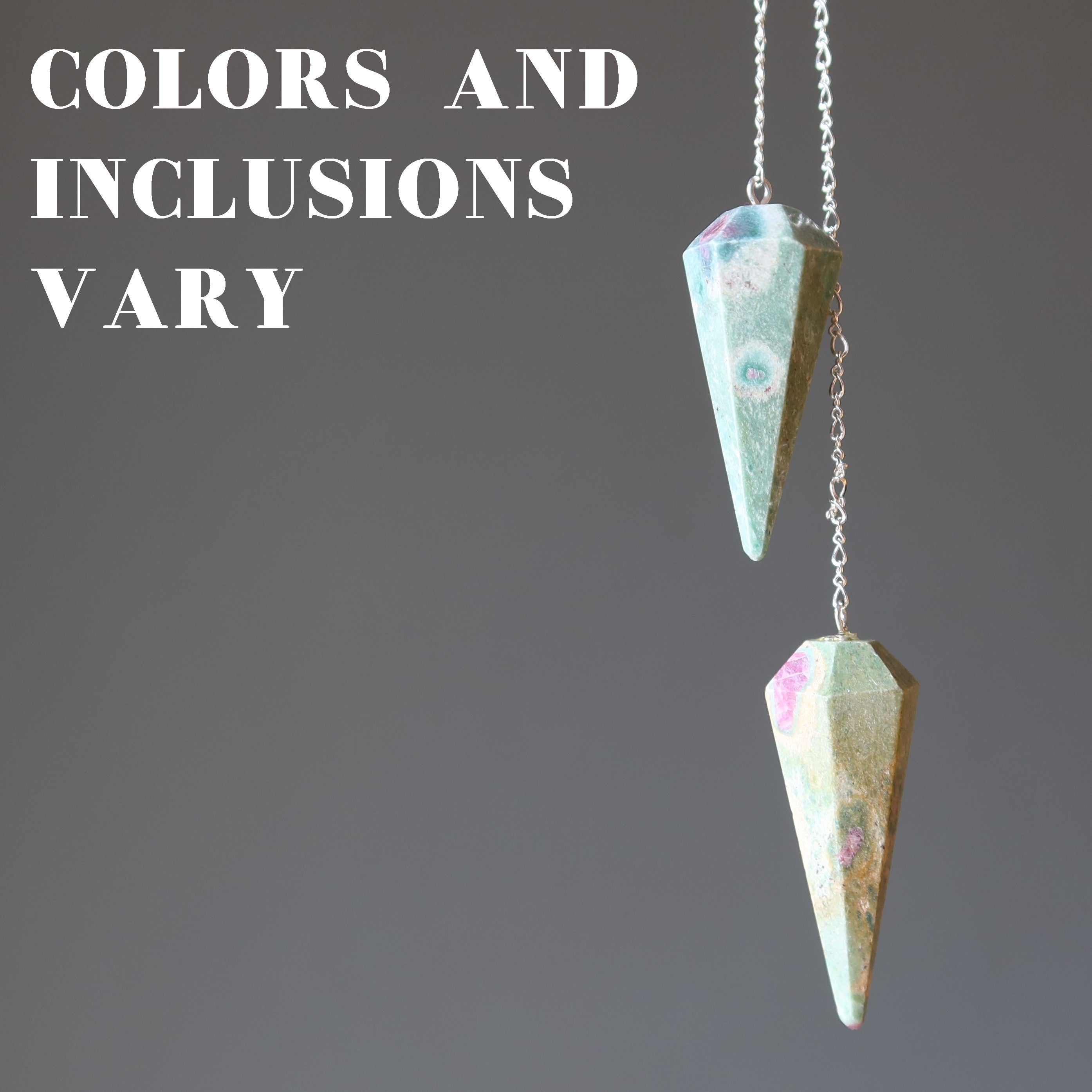 Ruby Fuchsite Pendulum Inner Truth Sterling Silver