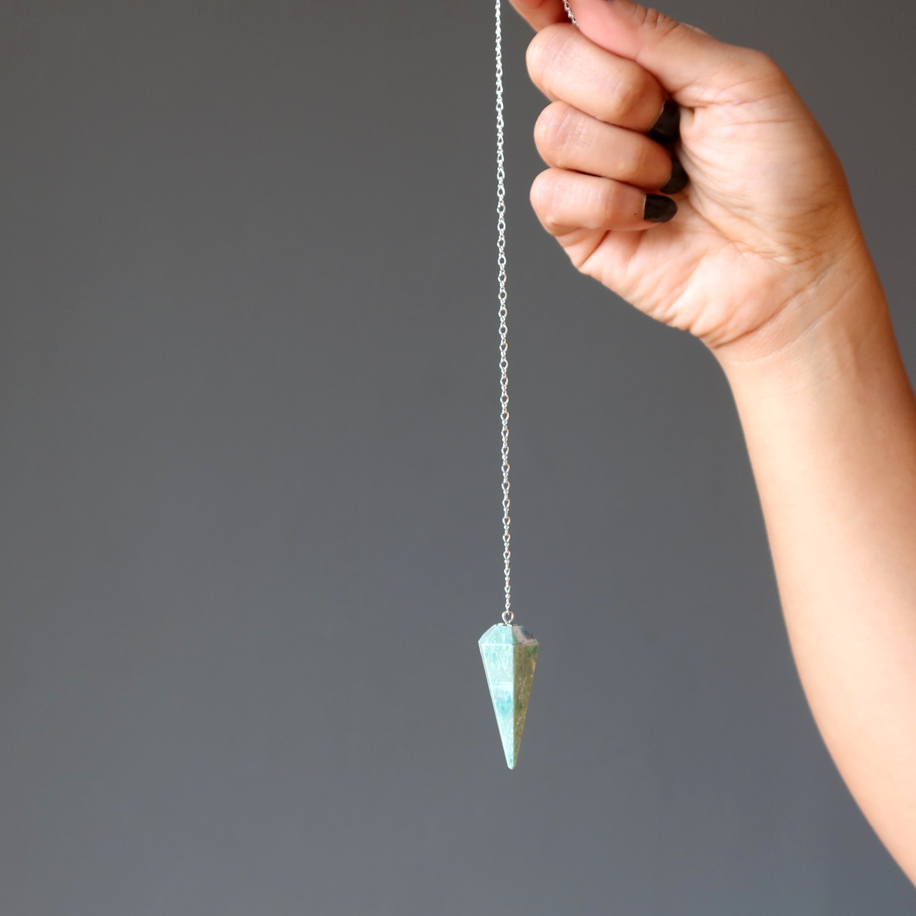 Ruby Fuchsite Pendulum Inner Truth Sterling Silver
