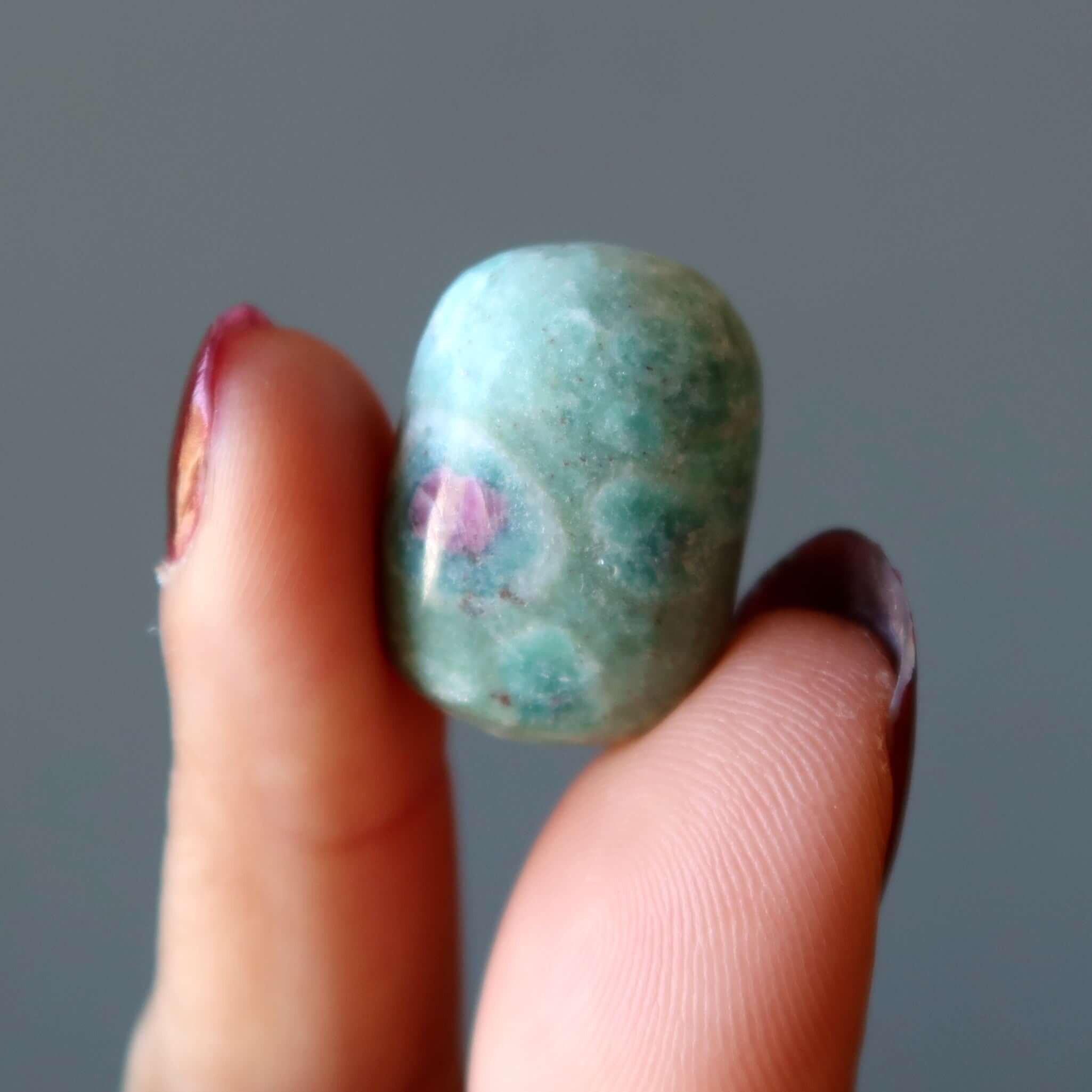 Ruby Fuchsite Tumbled Stone Grace Gratitude