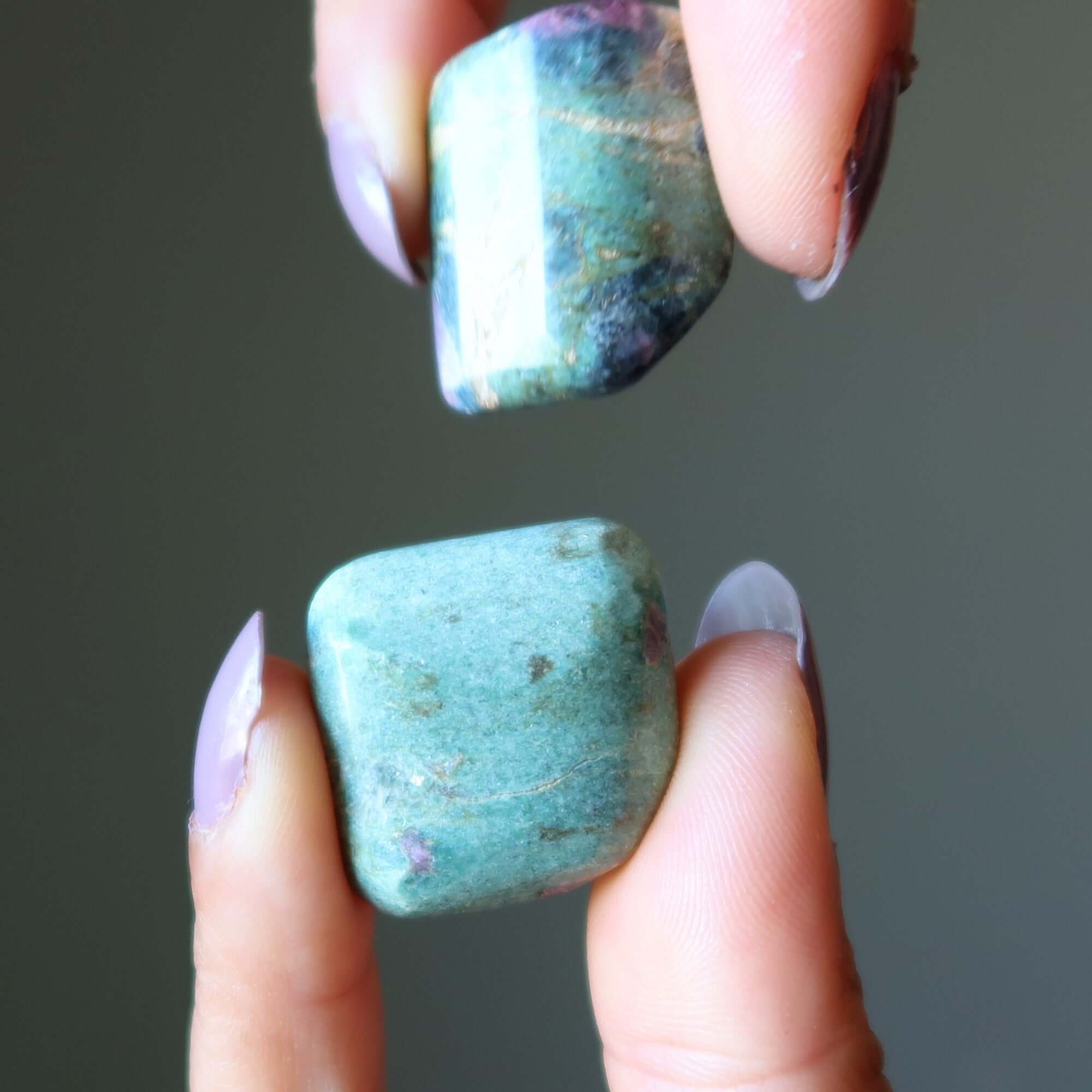 Ruby Fuchsite Tumbled Stone Grace Gratitude