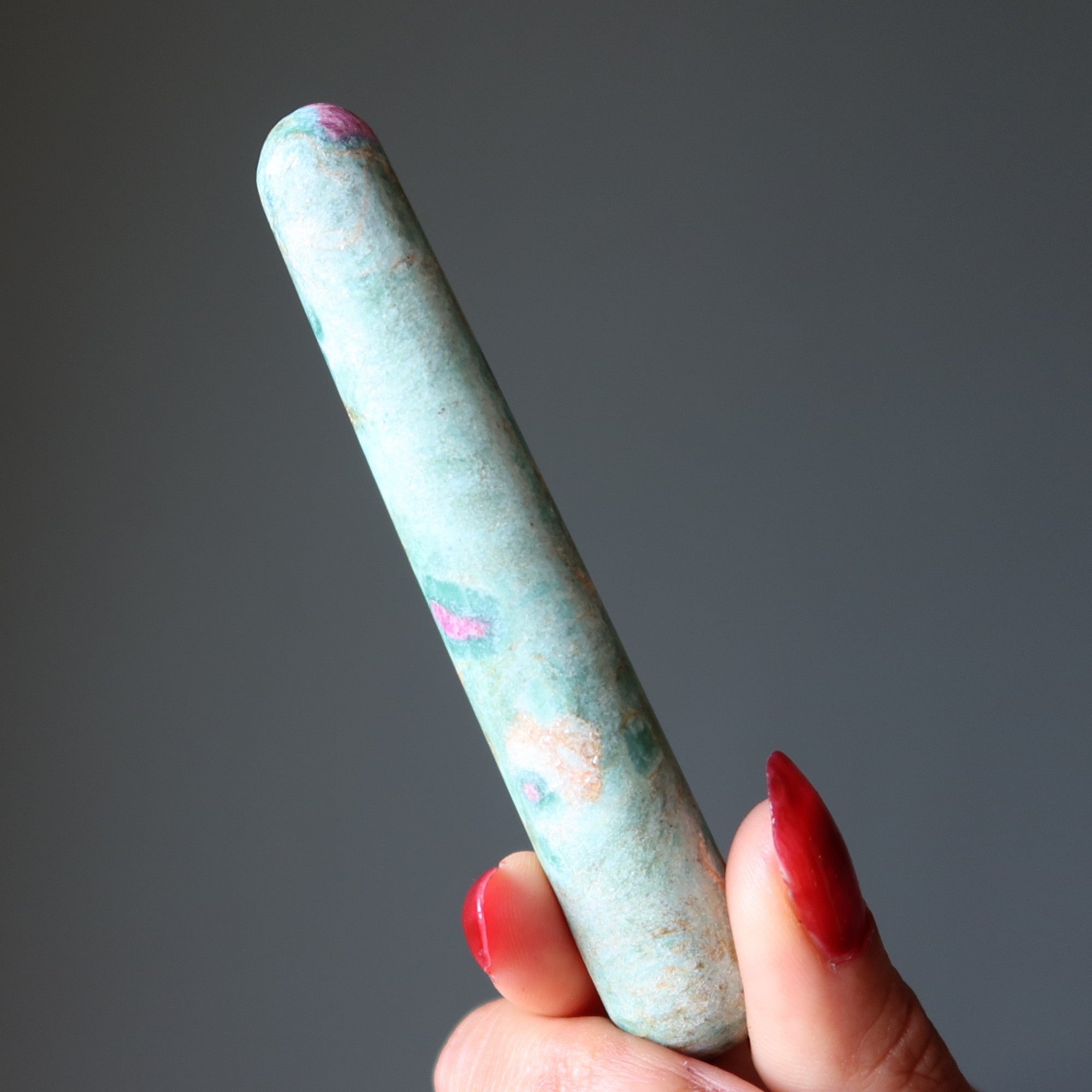 Ruby Fuchsite Massage Wand No Stress Crystal