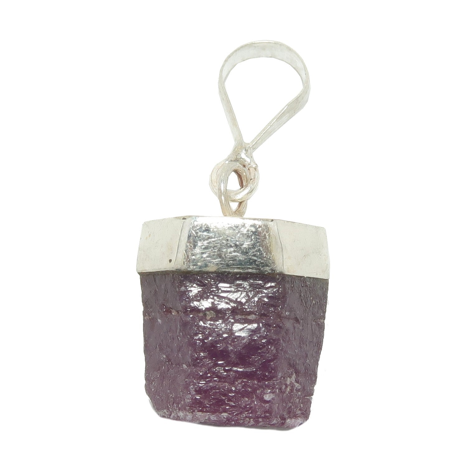 Red Ruby Pendant Real Raw Romance Gem Sterling