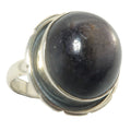 Red Ruby Ring Star Show Gem Sterling Silver Size 9.0