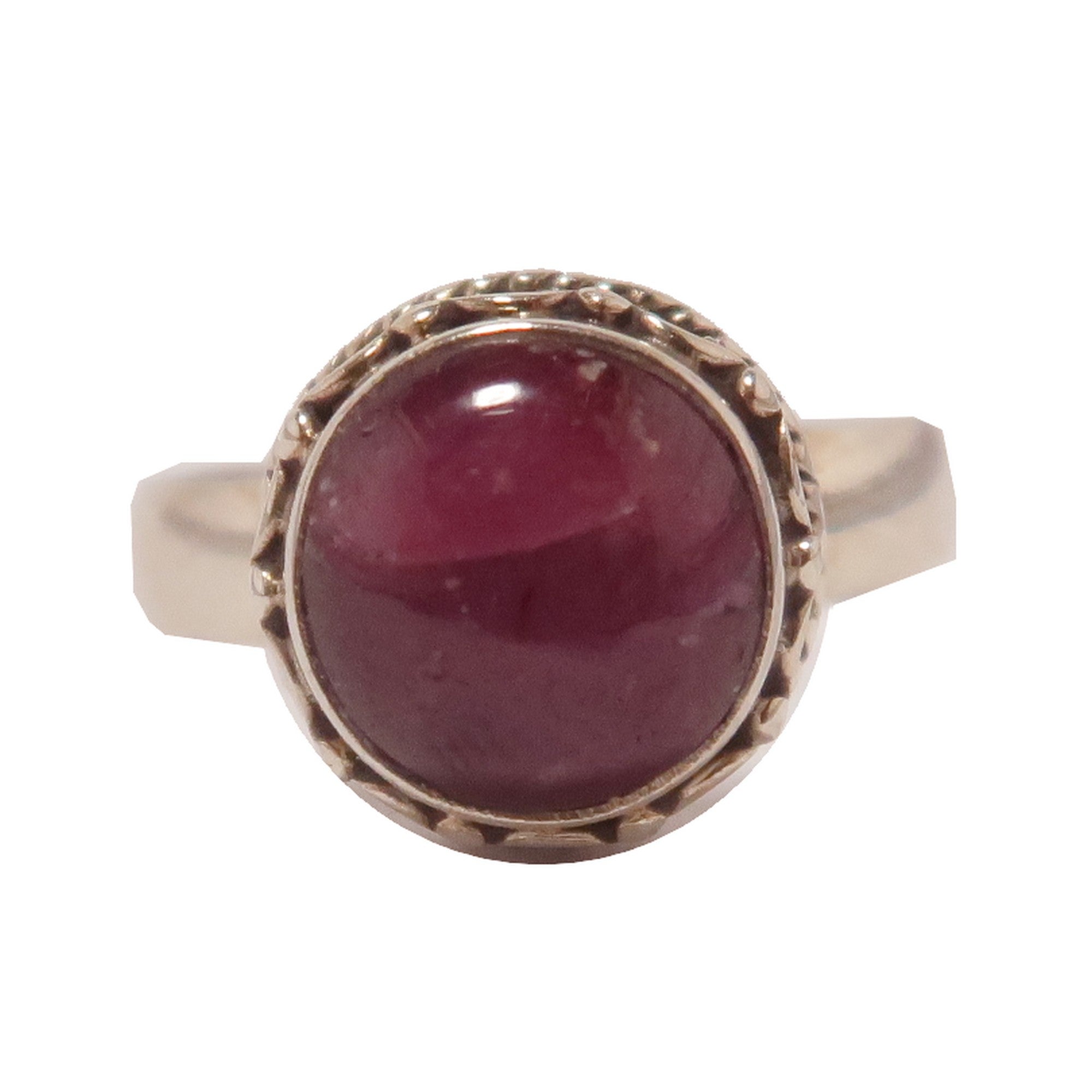 Red Ruby Ring Dancing Star Kisses True Love Sterling Silver