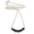 Collier Ruby Zoïsite Amour Chanceux Maillons Argent Sterling