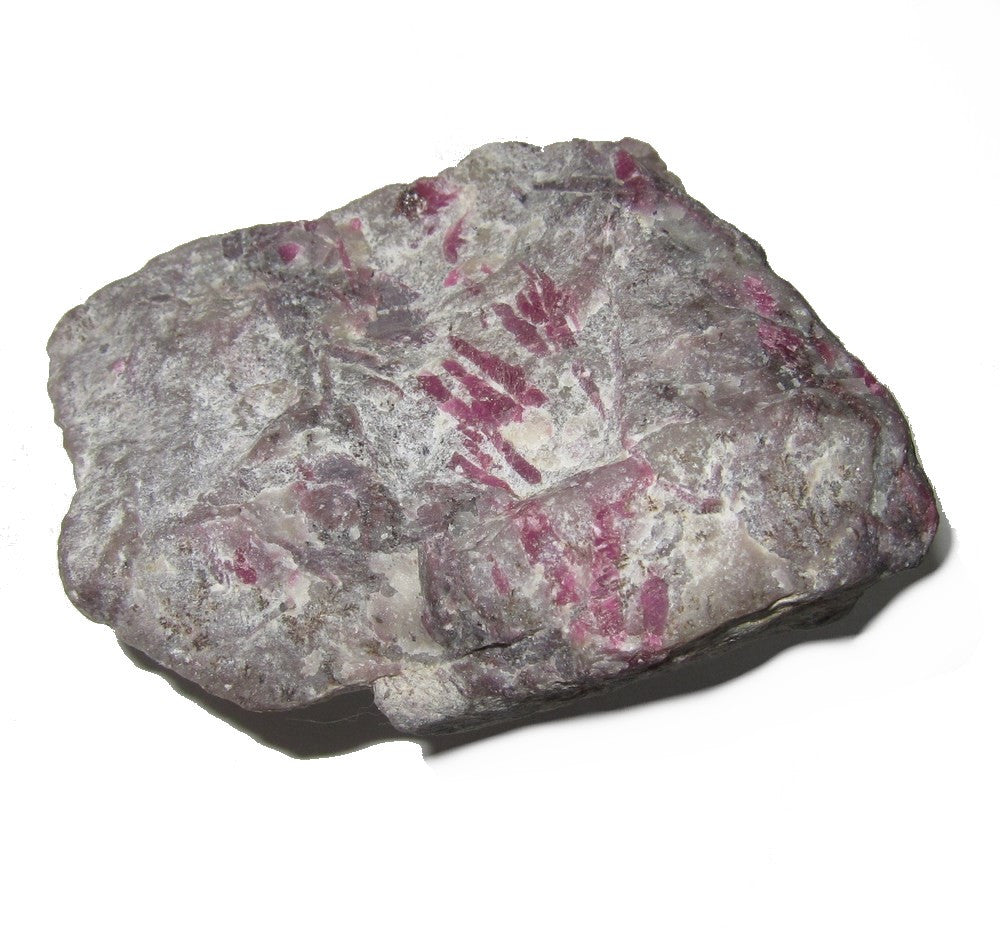 Rubis brut grappe de pierres précieuses lépidolite rouge cristal pierre spirituelle amour