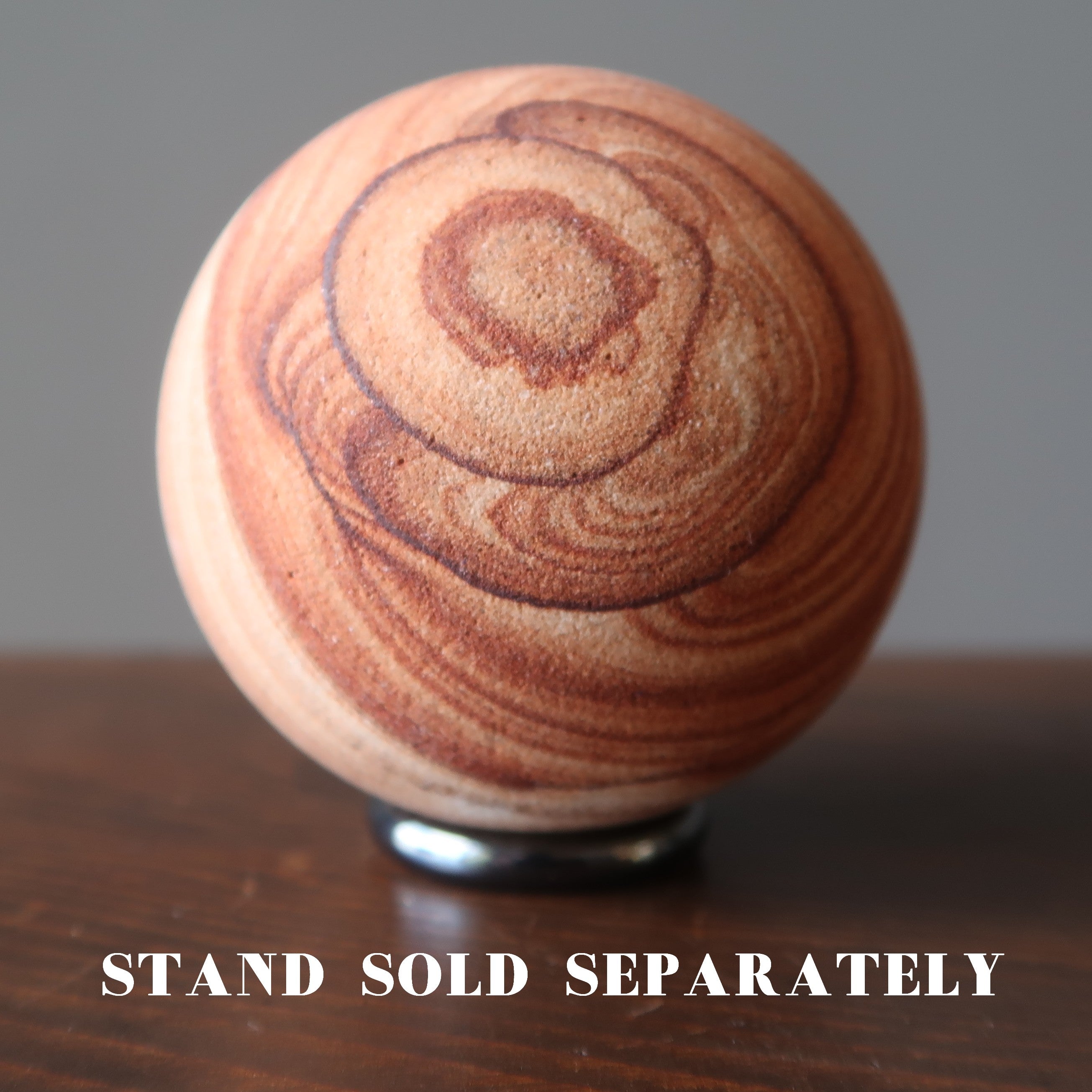 Sandstone Sphere Desert Sunrise Crystal Ball Brown Landscape