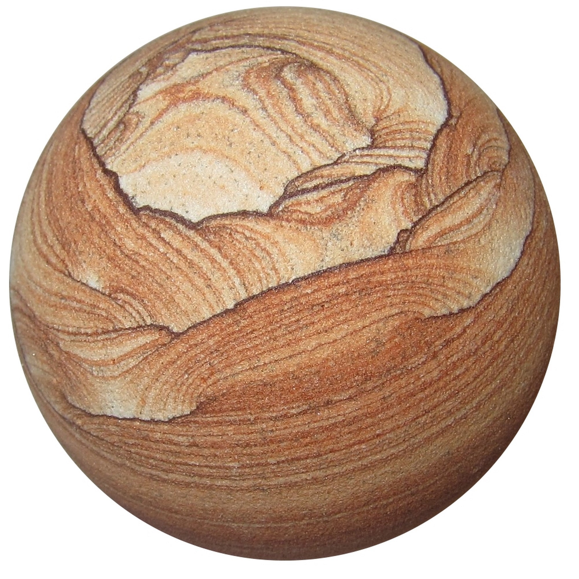 Sandstone Sphere Desert Sunrise Crystal Ball Brown Landscape