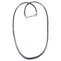 Saphir Halskette Schönheit Blau Echte Edelsteine Sterling Silber