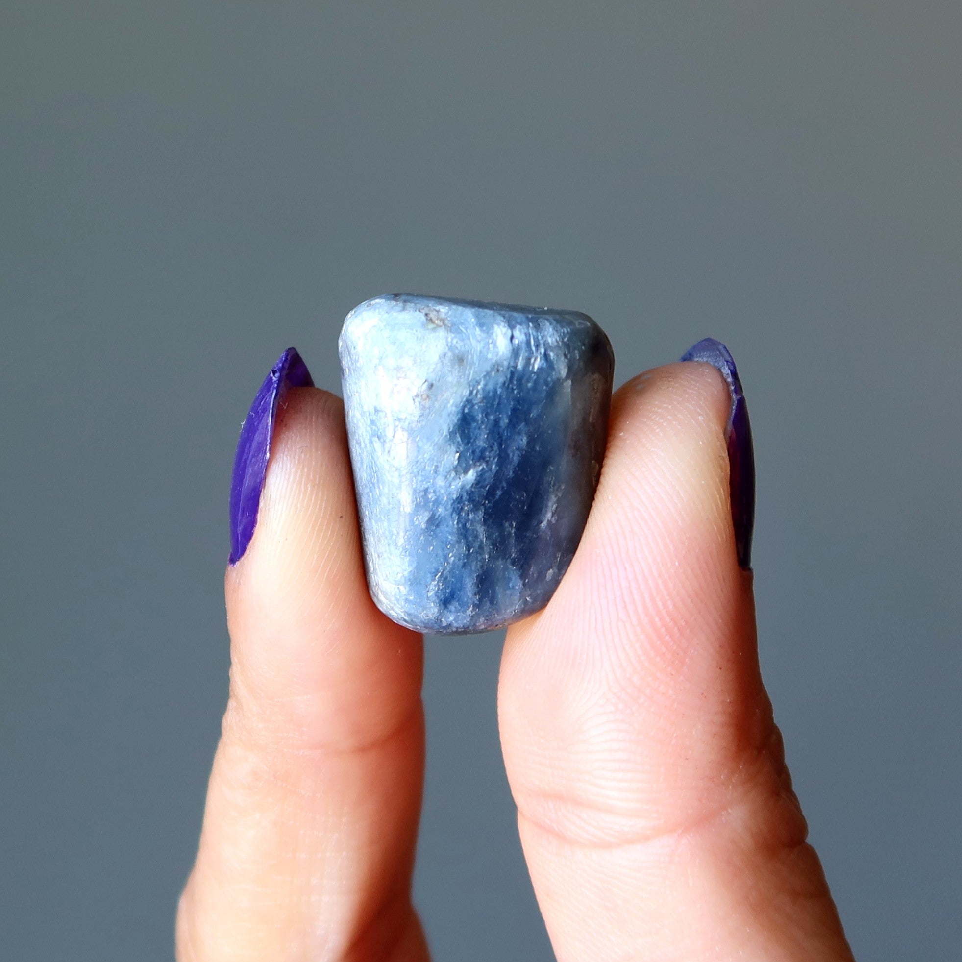 Sapphire Tumbled Stone Intuitve Blue Gemstone