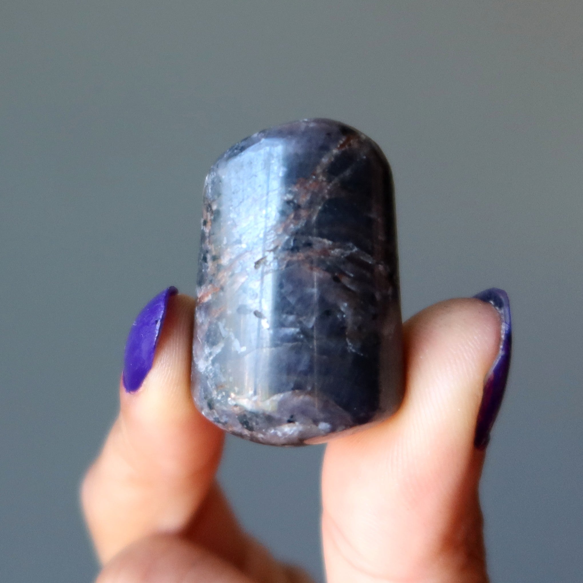 Sapphire Tumbled Stone Intuitve Blue Gemstone