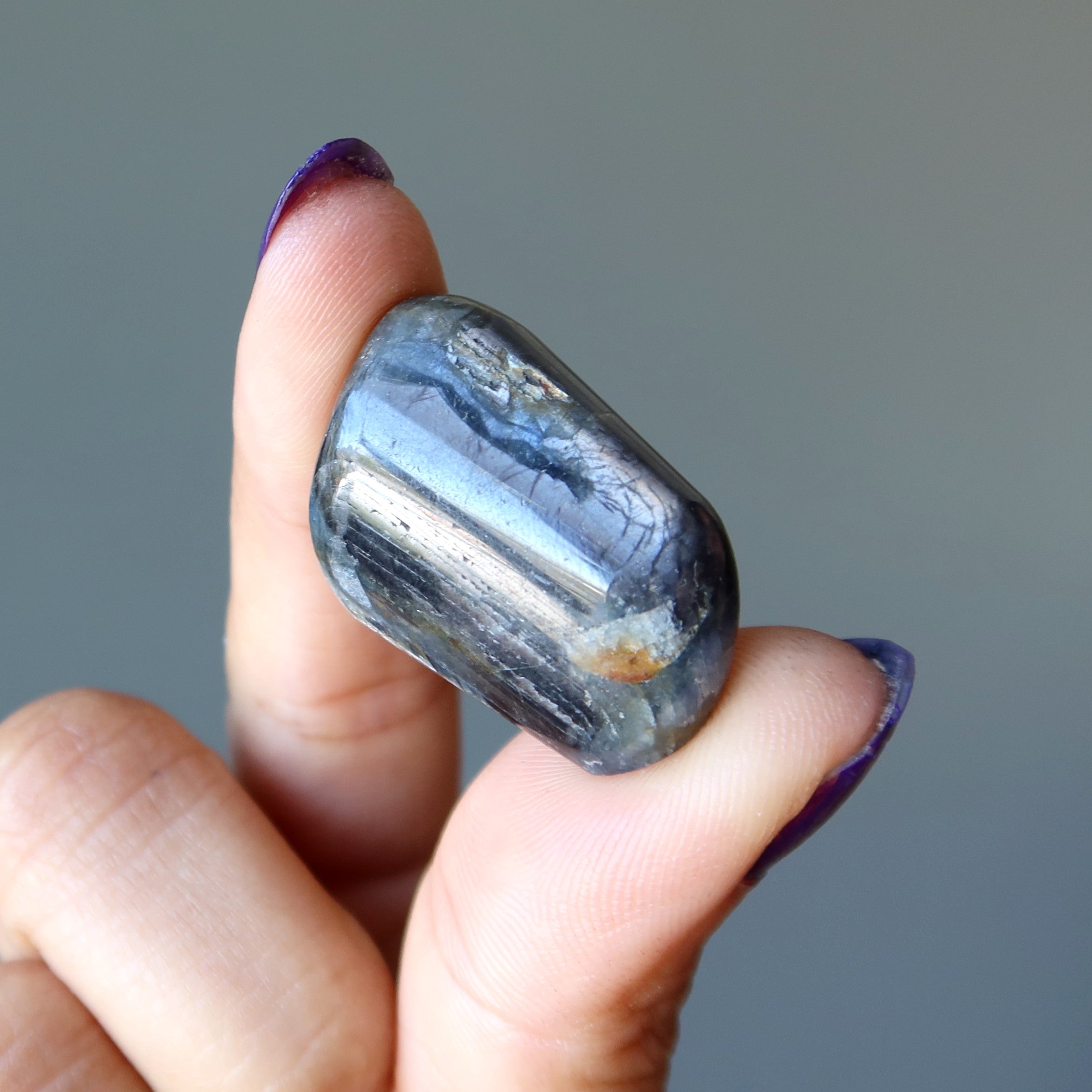 Sapphire Tumbled Stone Intuitve Blue Gemstone