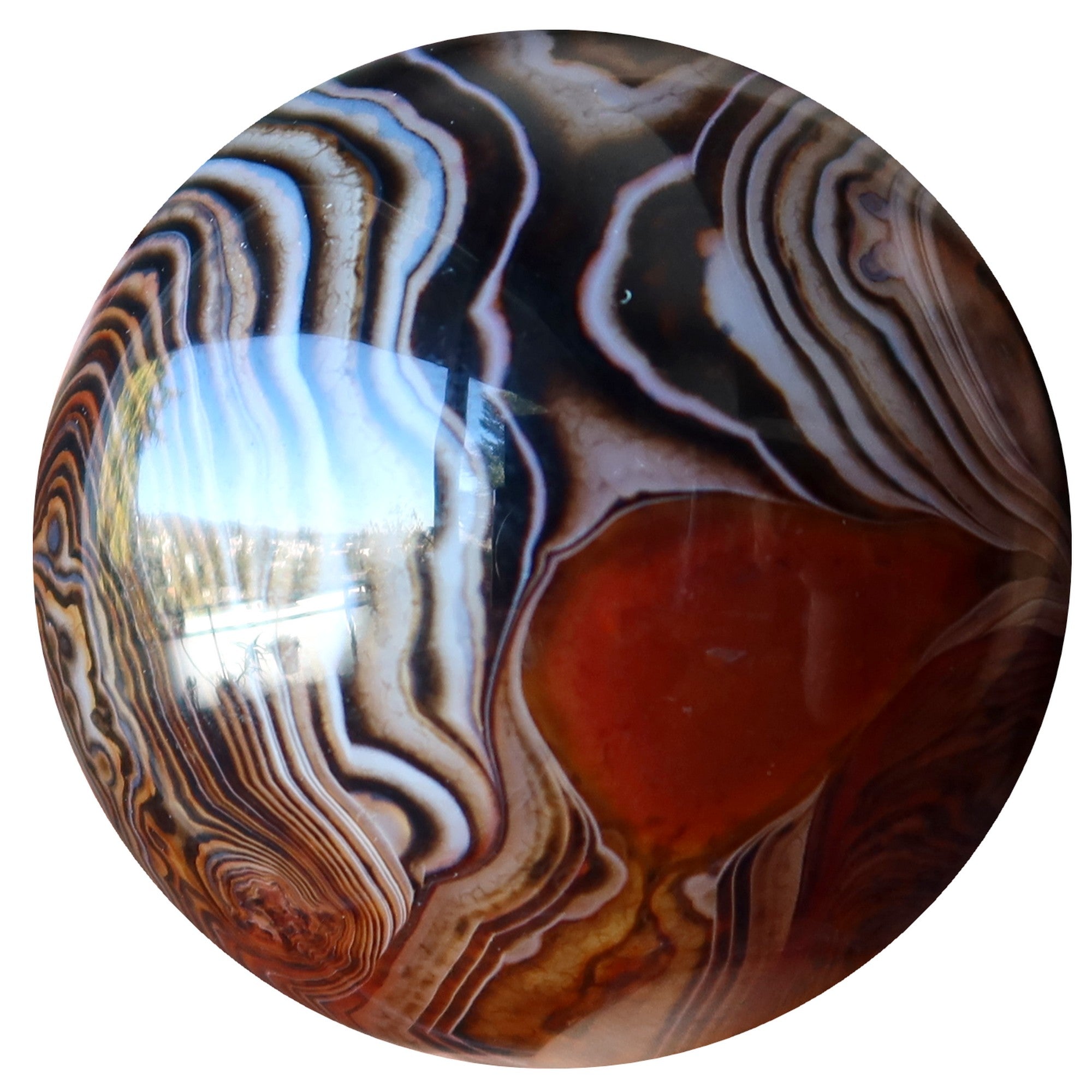 Sardonyx Sphere Steady Journey Crystal Ball