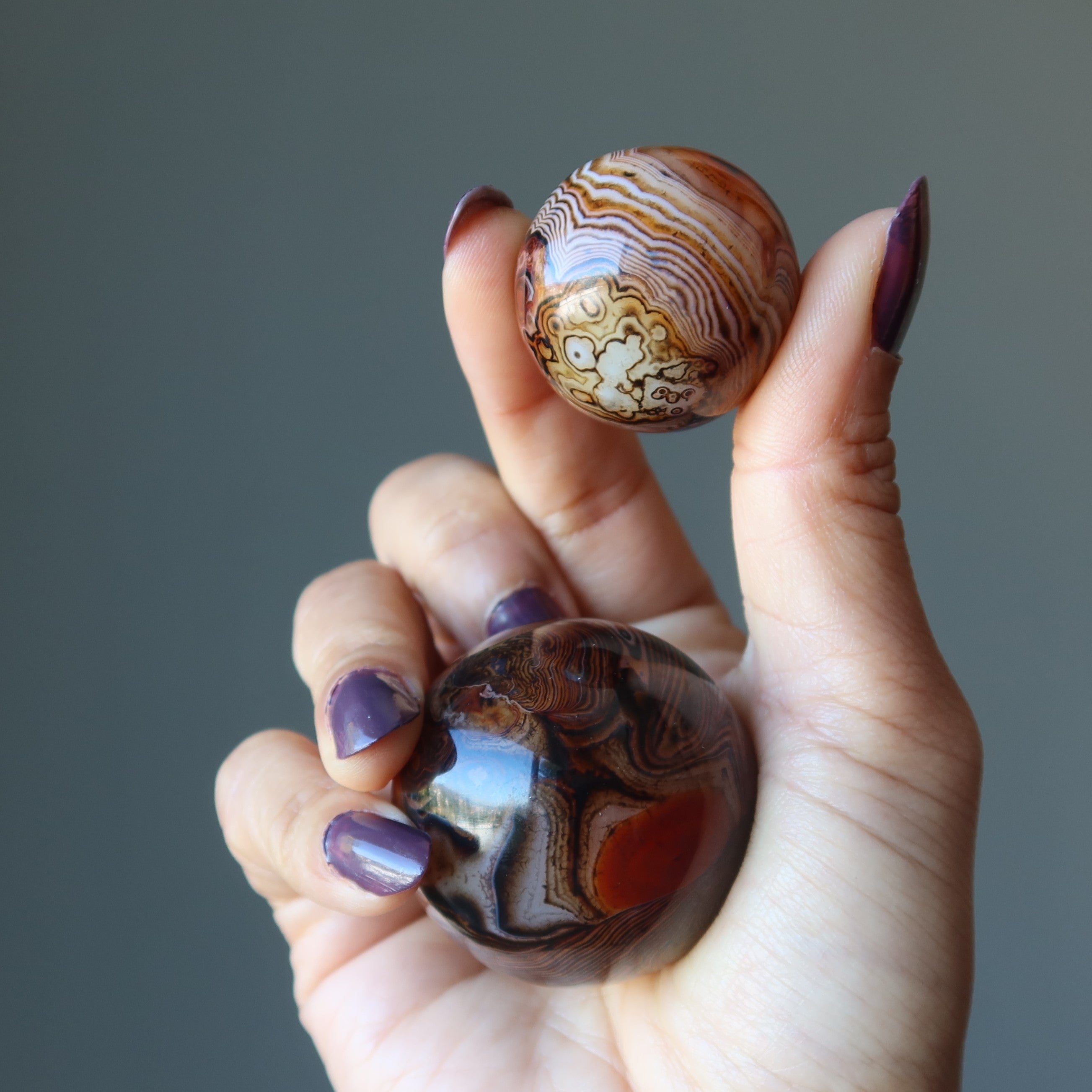 Sardonyx Sphere Steady Journey Crystal Ball
