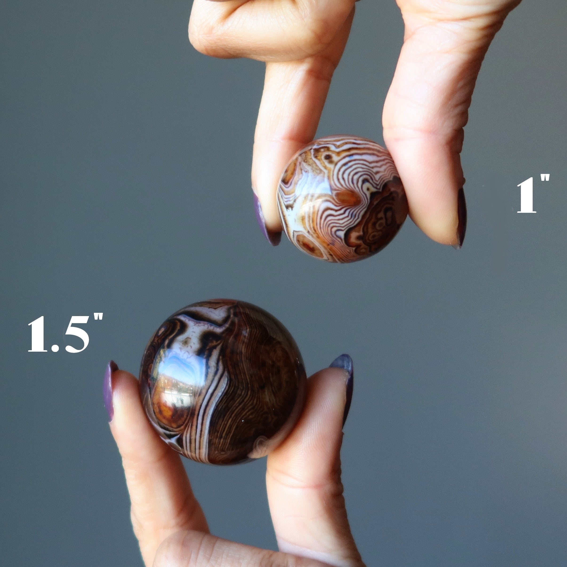 Sardonyx Sphere Steady Journey Crystal Ball