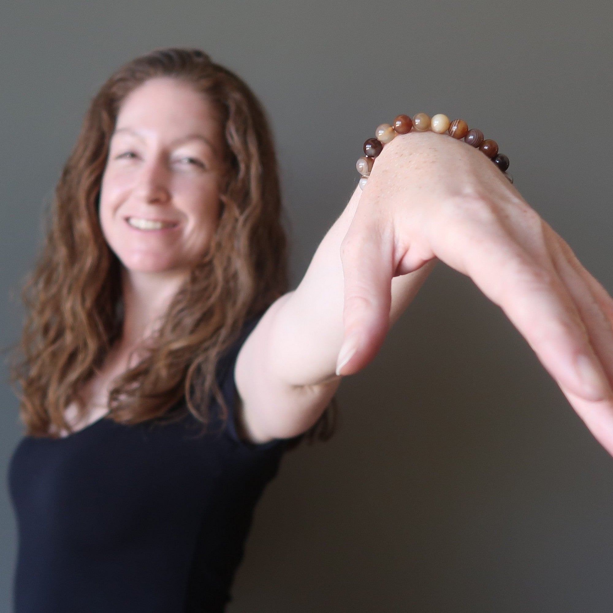 Sardonyx Armband Brauner Wegbereiter Reisestein