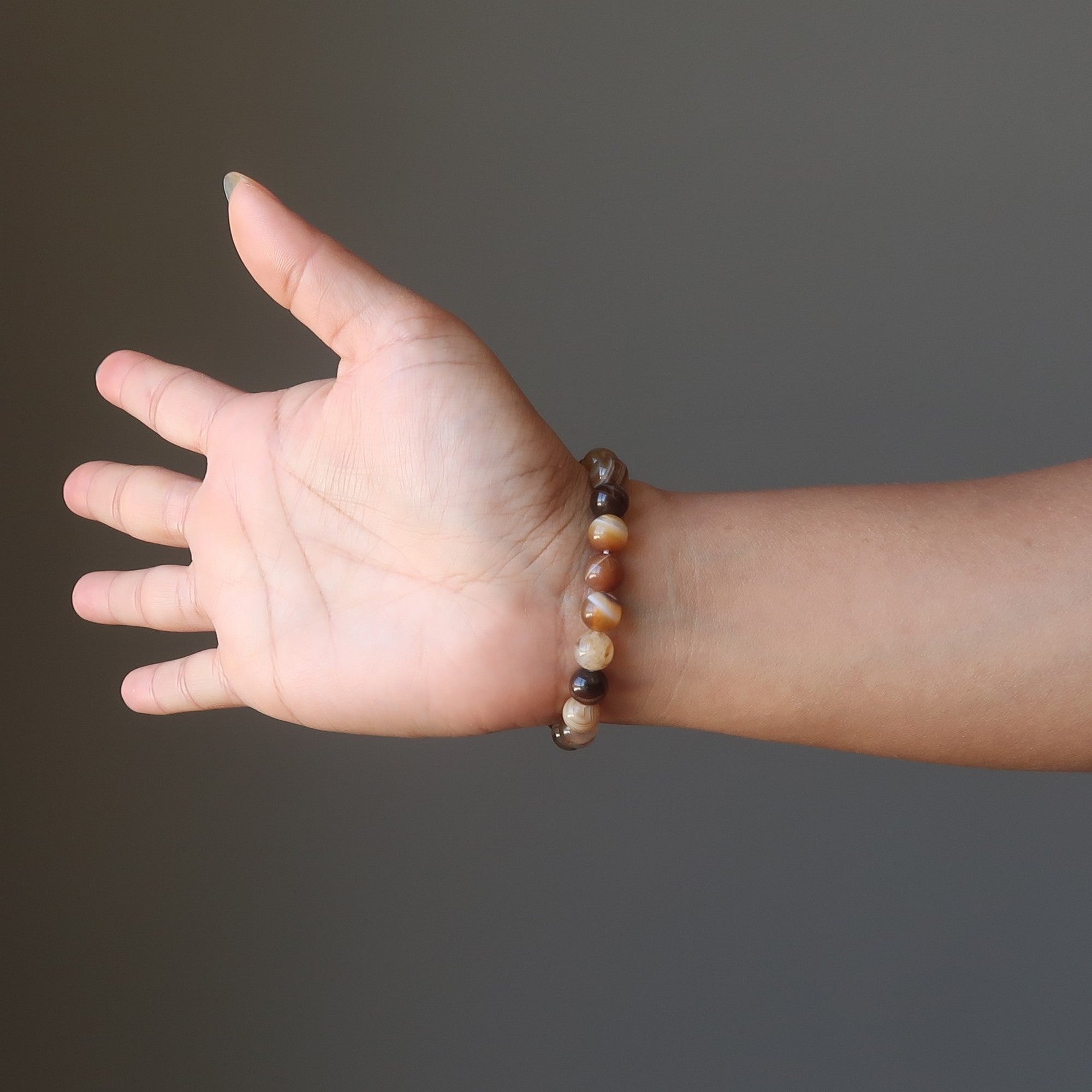 Sardonyx Armband Brauner Wegbereiter Reisestein