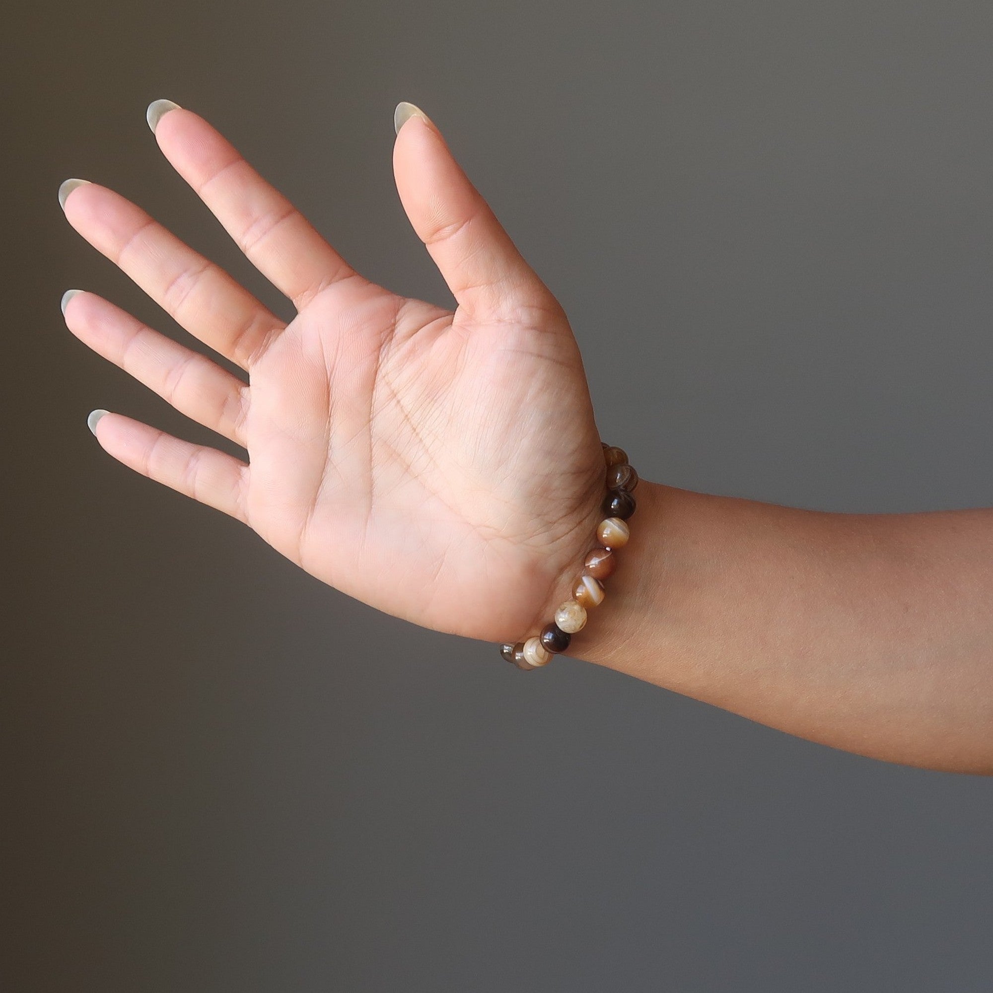 Sardonyx Armband Brauner Wegbereiter Reisestein