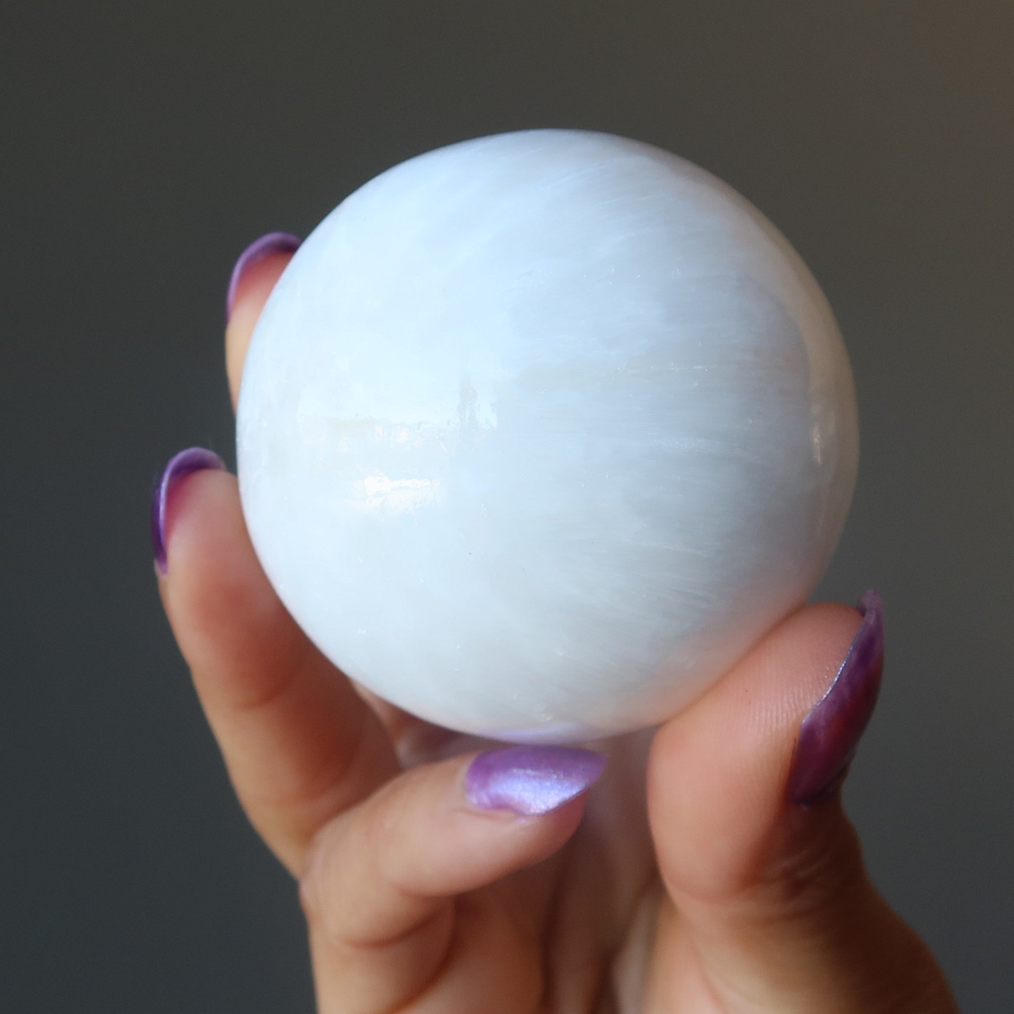 Sphère de Scolécite Boule de Cristal Douce Âme Blanche