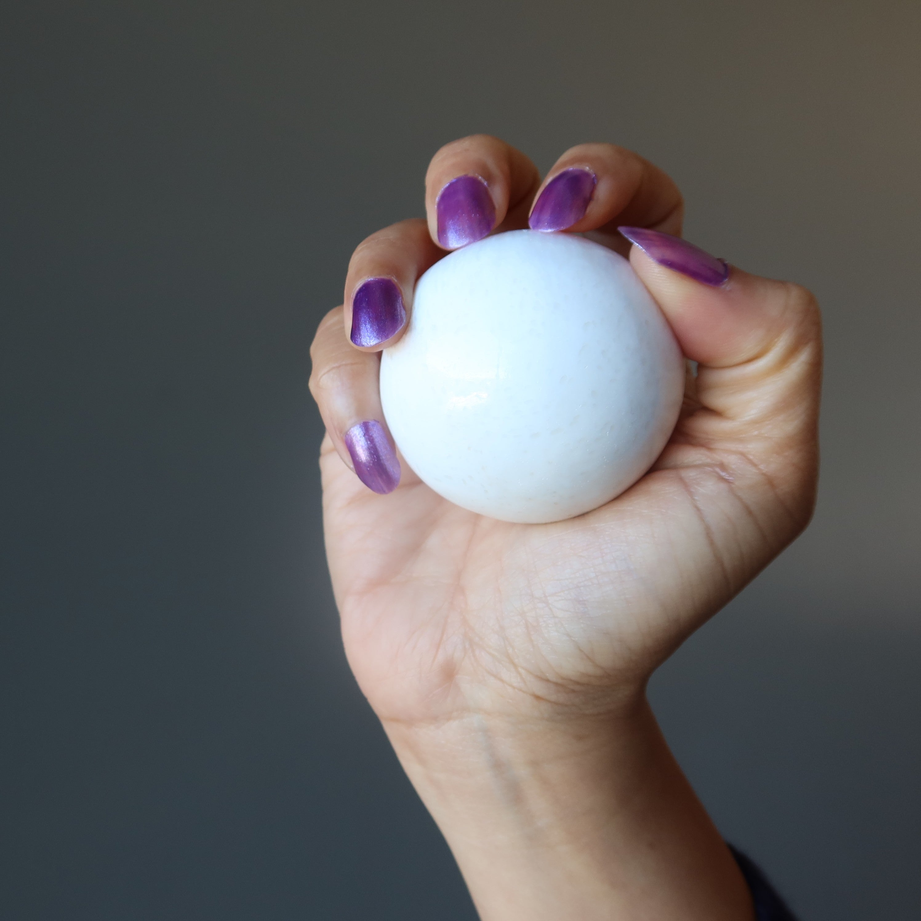 Sphère de Scolécite Boule de Cristal Douce Âme Blanche