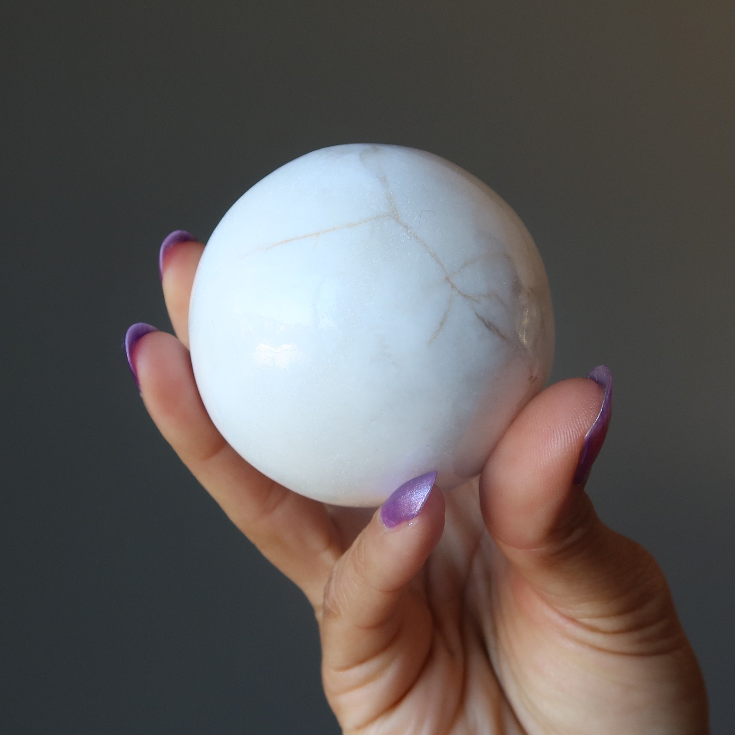 Sphère de Scolécite Boule de Cristal Douce Âme Blanche