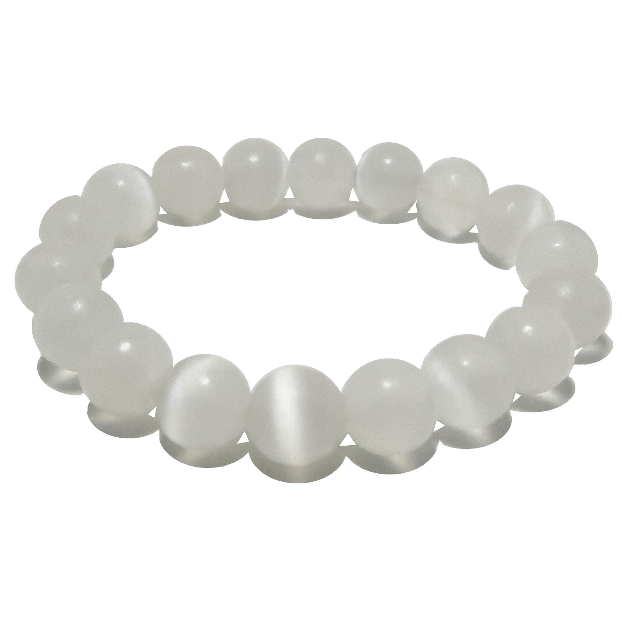 Selenitarmband Weißer Mondstrahl Licht der Hoffnung