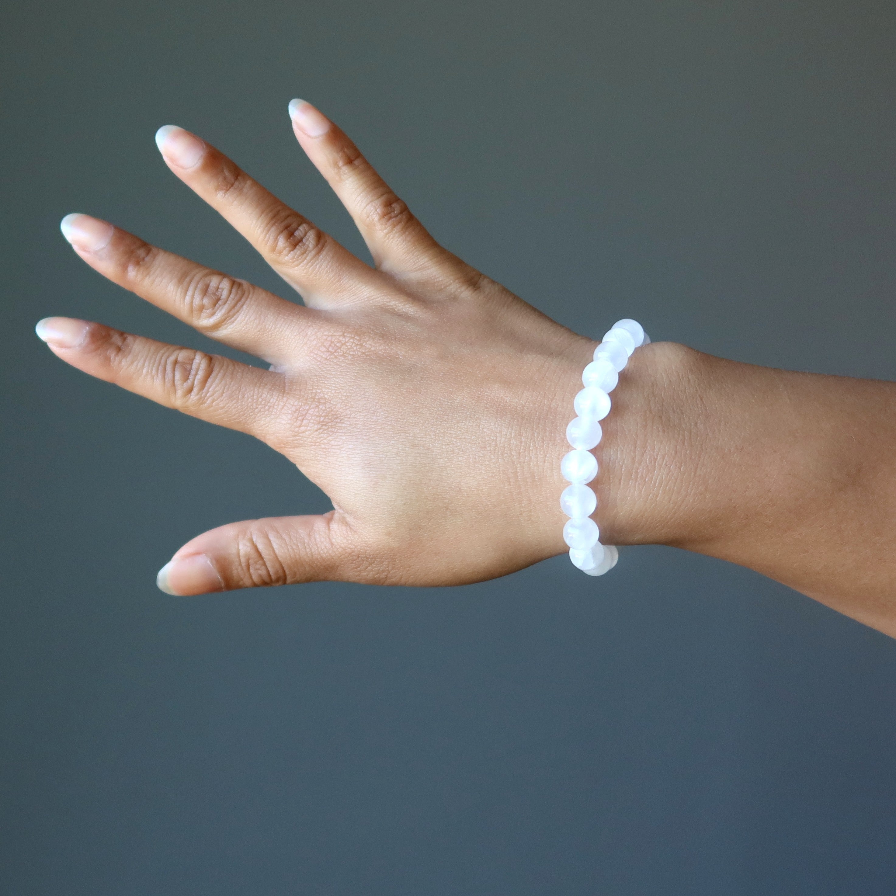 Selenite Bracelet White Moonbeam Light of Hope