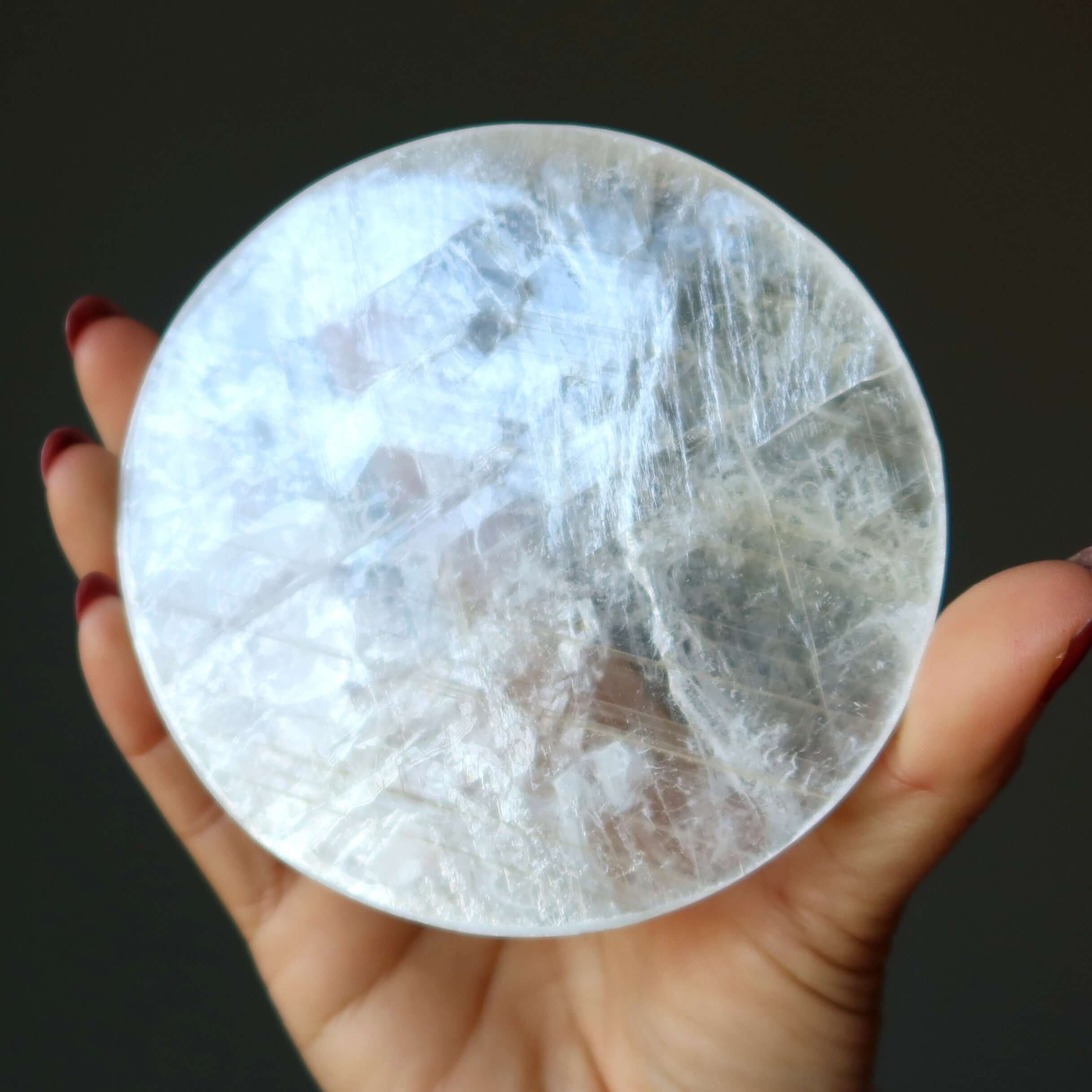 True Selenite Charger Circle