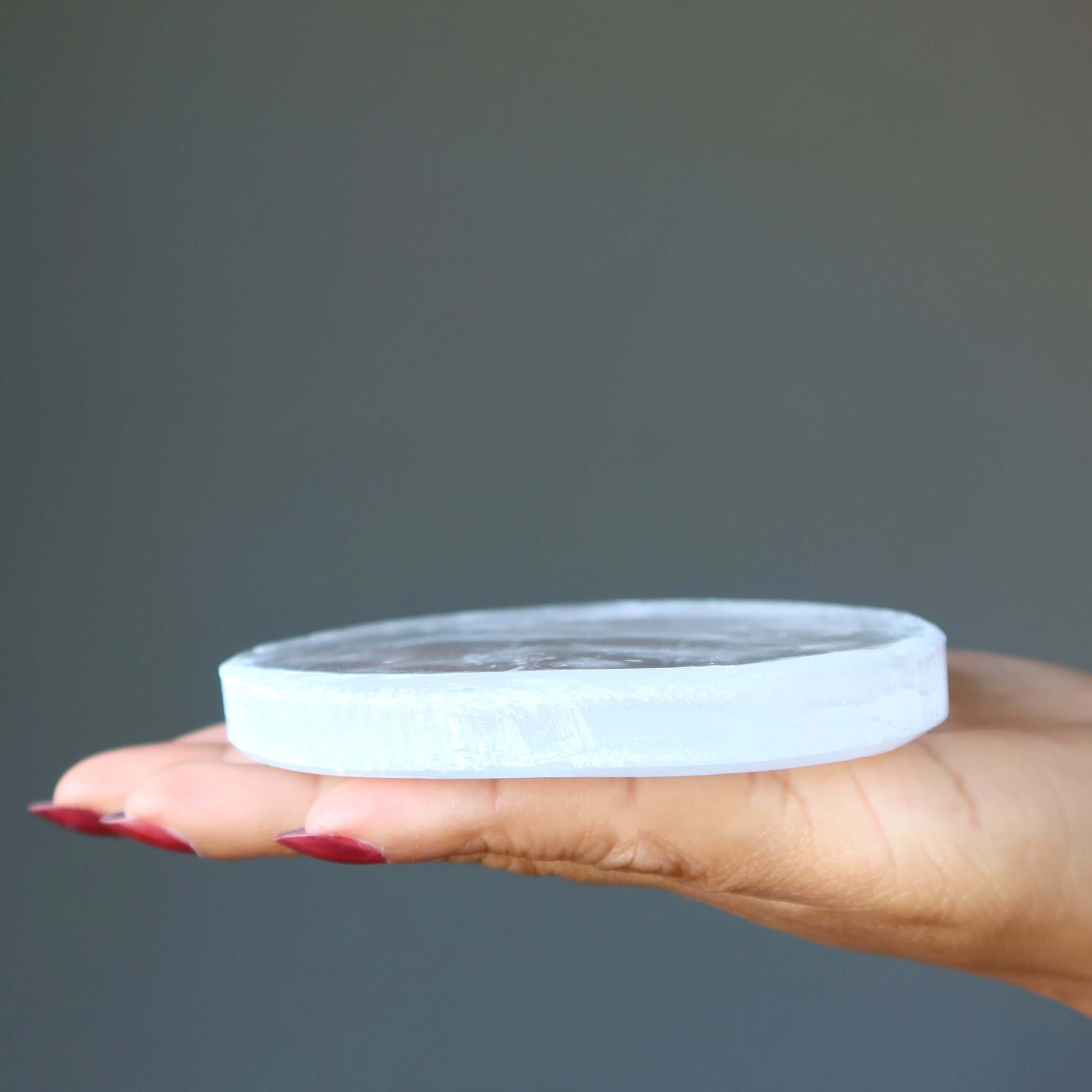 True Selenite Charger Circle