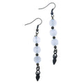 Boucles d'oreilles Sélénite Déesse Pierres blanches de lune