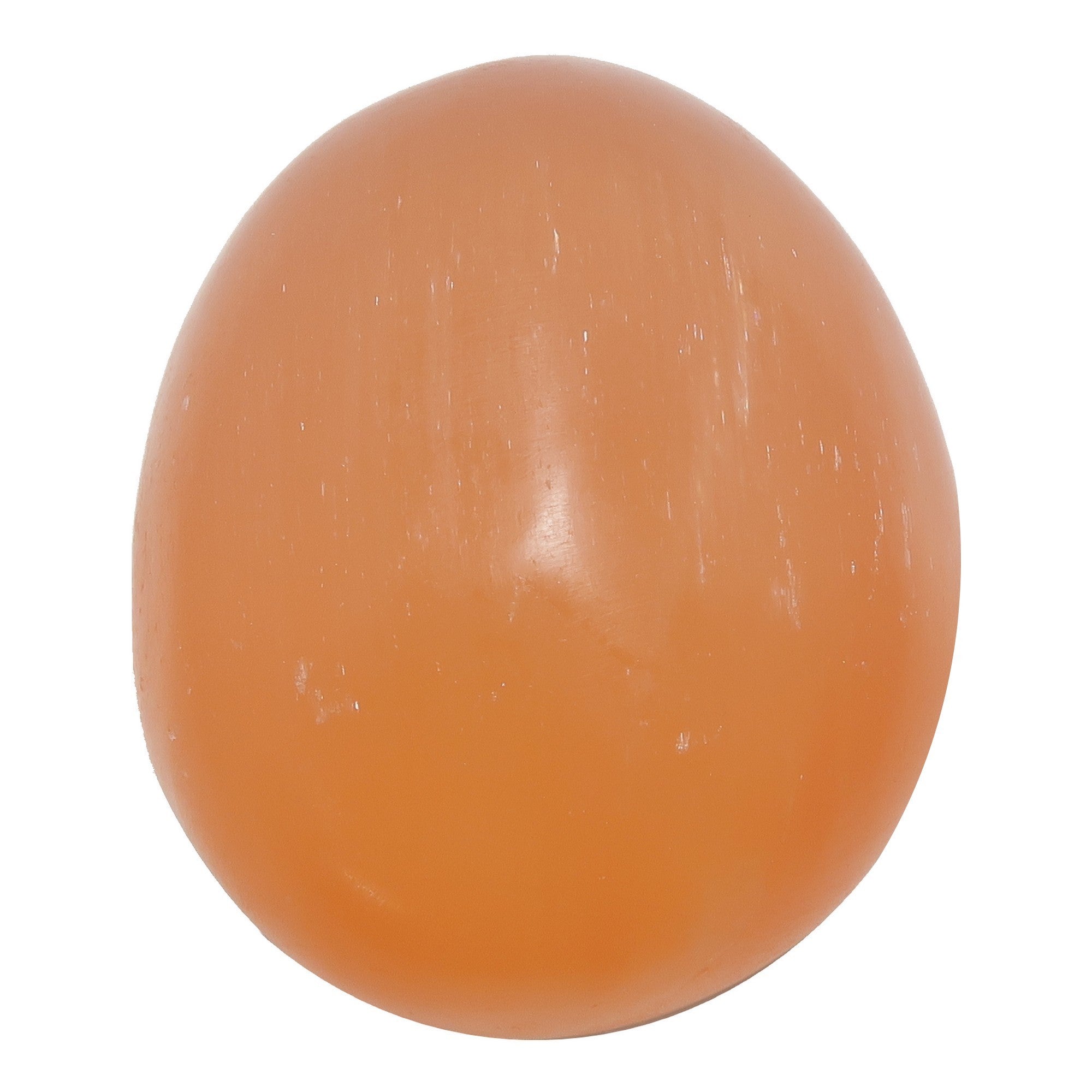 Selenite Egg Orange Inspirational Stone Wounded Warrior