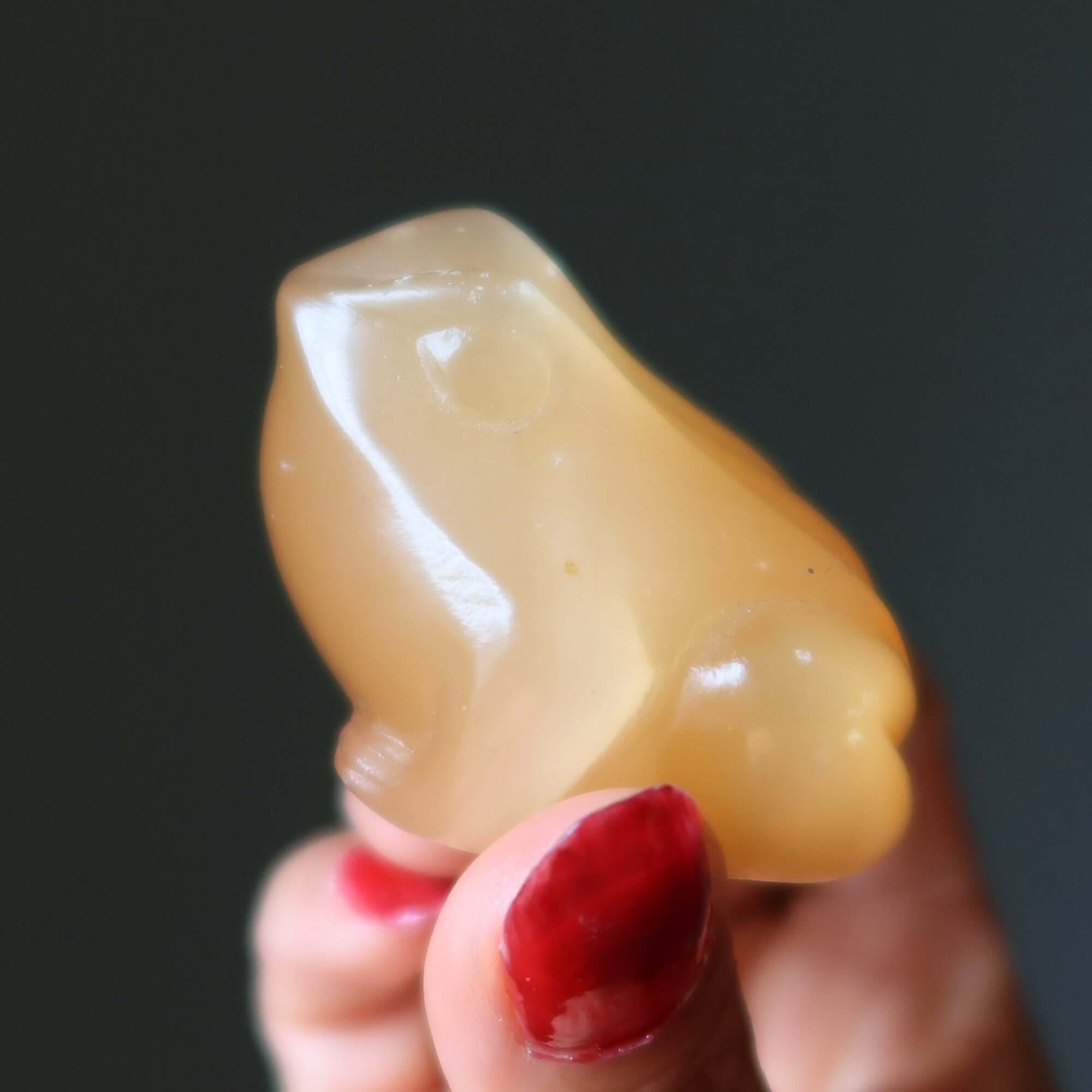 Orange Selenite Frog Hop to Enlightenment