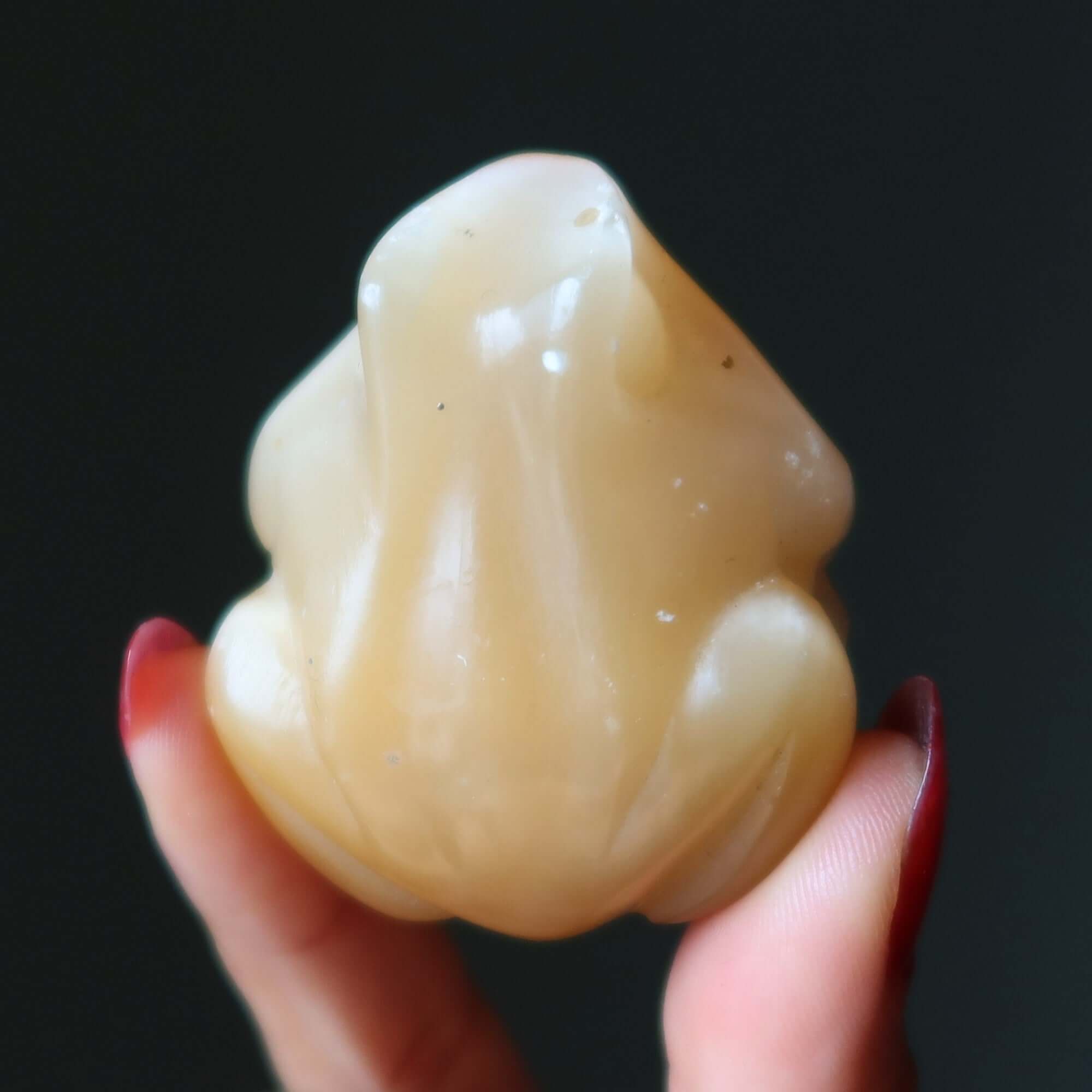 Orange Selenite Frog Hop to Enlightenment