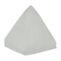 Selenite Pyramid White Moonbeams Crystal