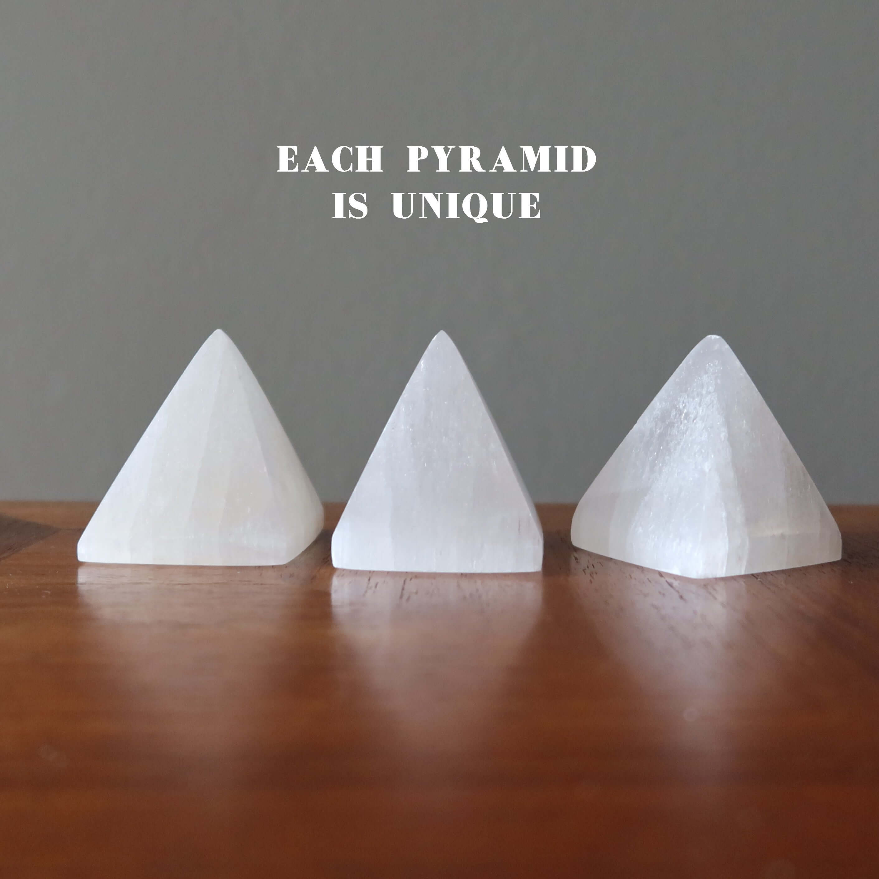 Selenite Pyramid White Wounded Warrior