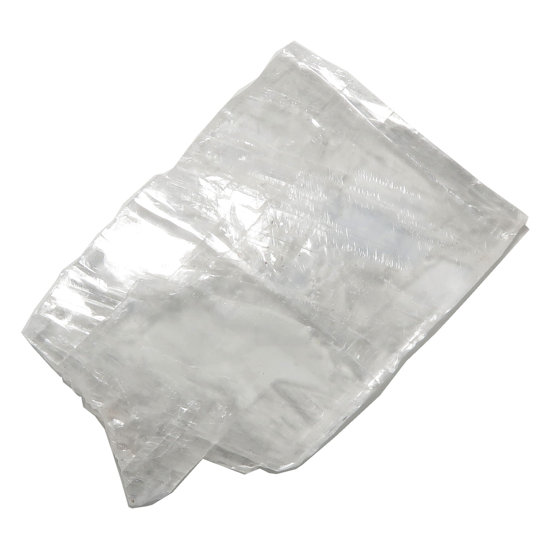 Selenite Raw Crystal Charger True White Silk Road