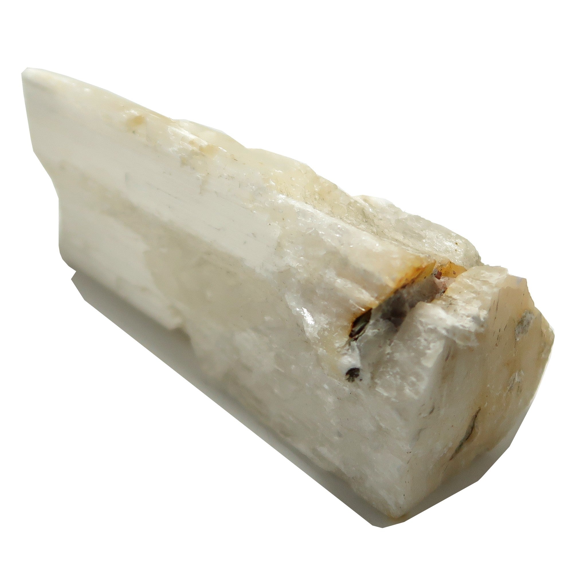 Selenite Charger Big Log of Raw Satin Spar Crystal XXL 8 Inch