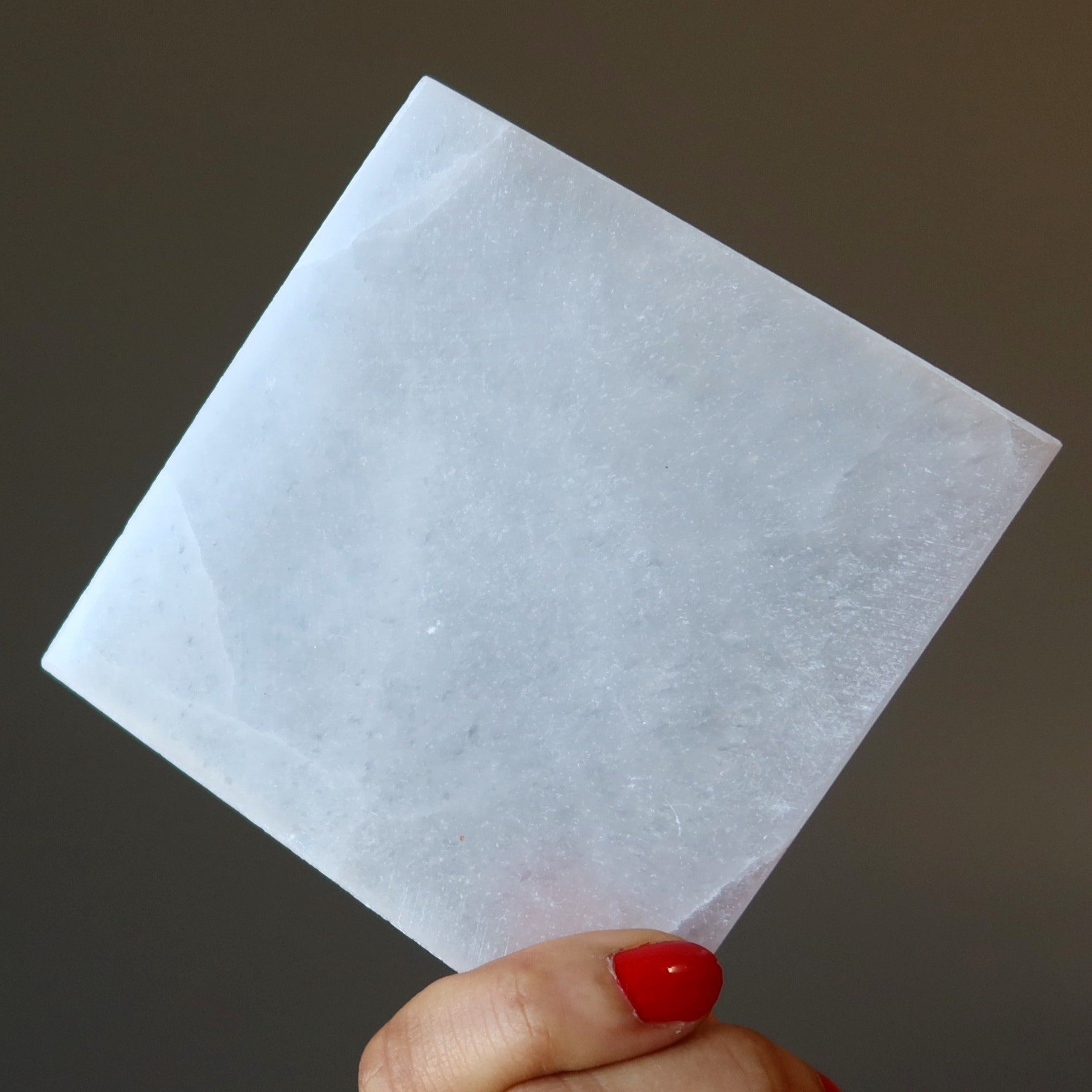 Selenite Charger Square Crystal and Jewelry Energizer