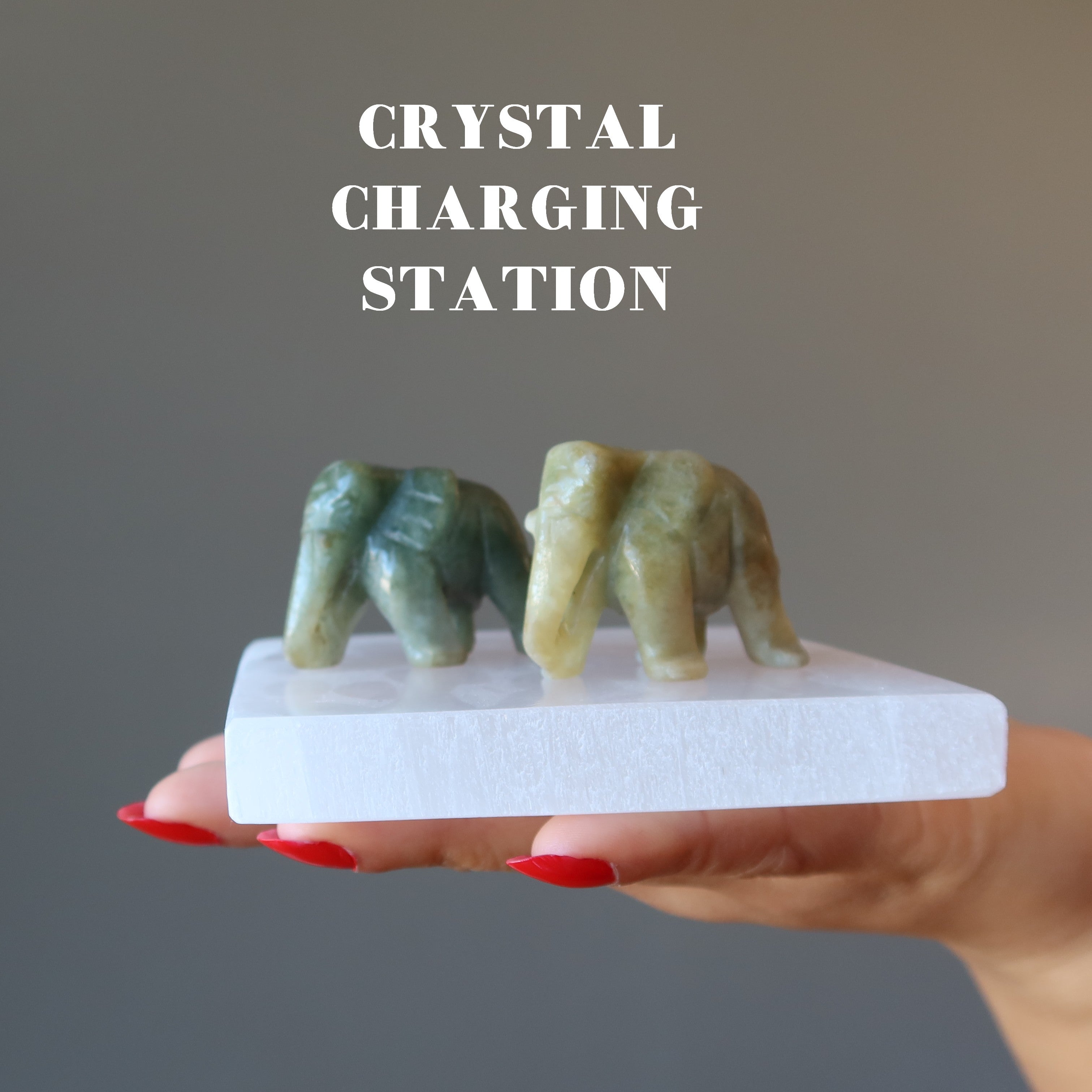 Selenite Charger Square Crystal and Jewelry Energizer
