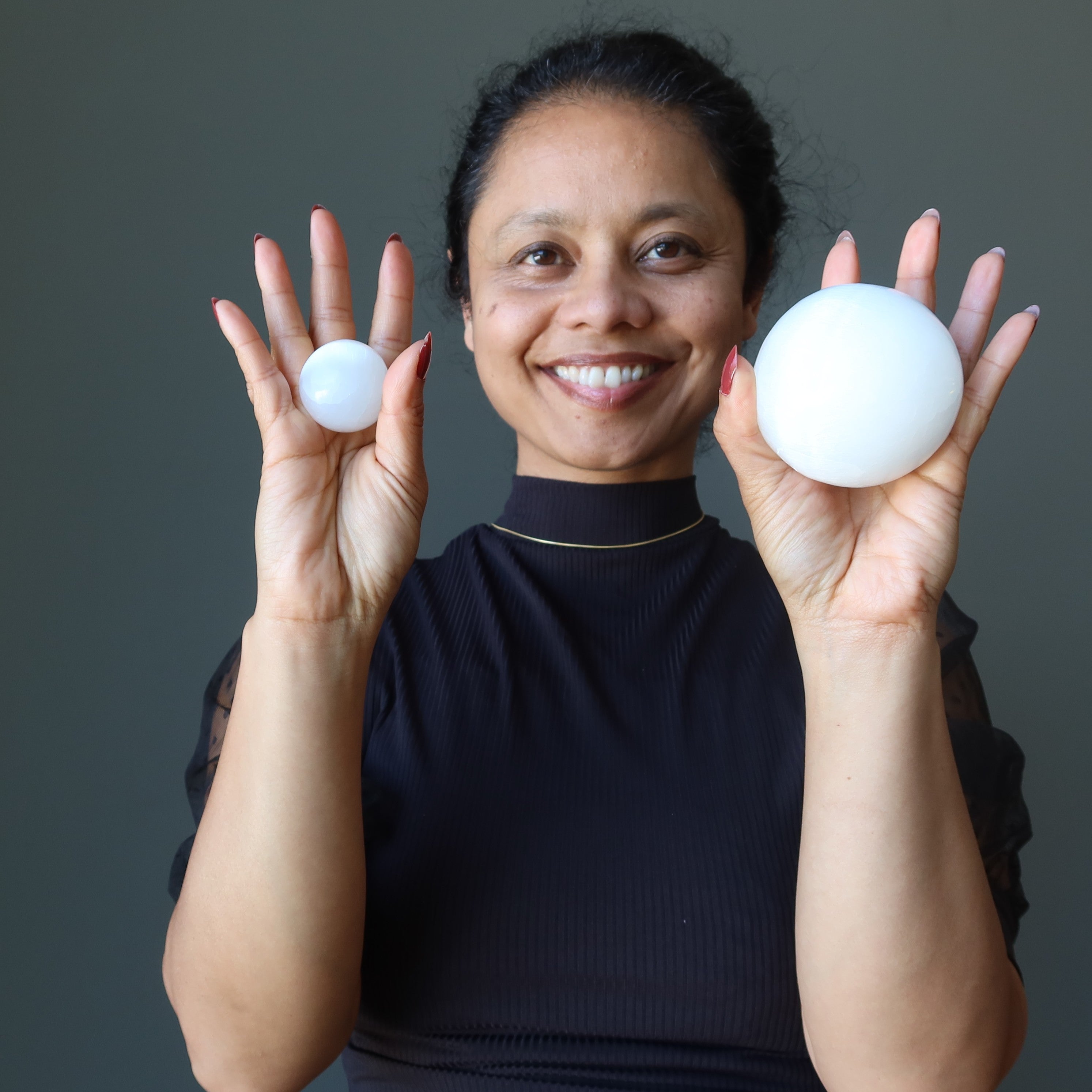 Selenite Sphere White Light Glowing Orb Crystal Ball