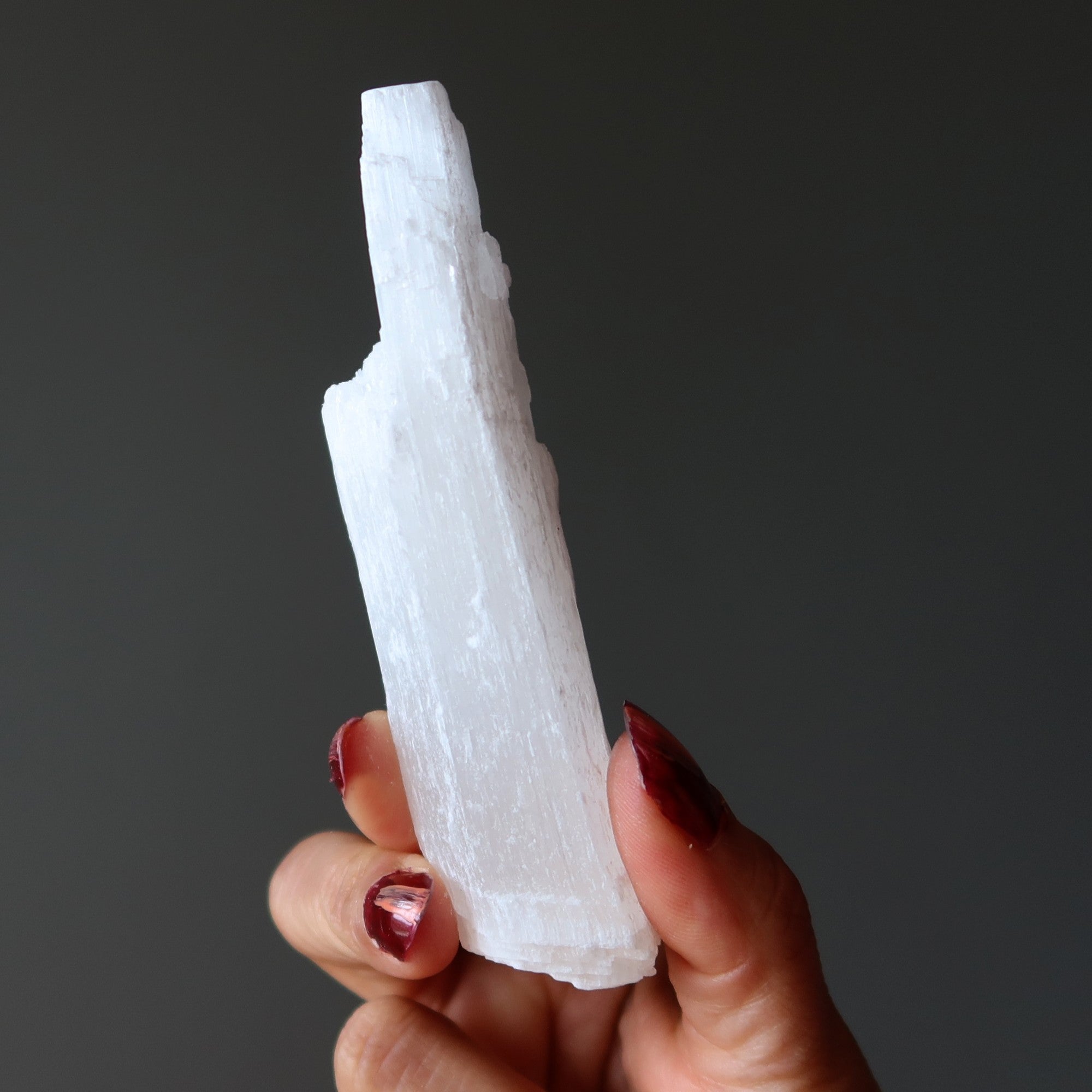 Selenite Raw Crystal Wand White Aura Sealing Stone