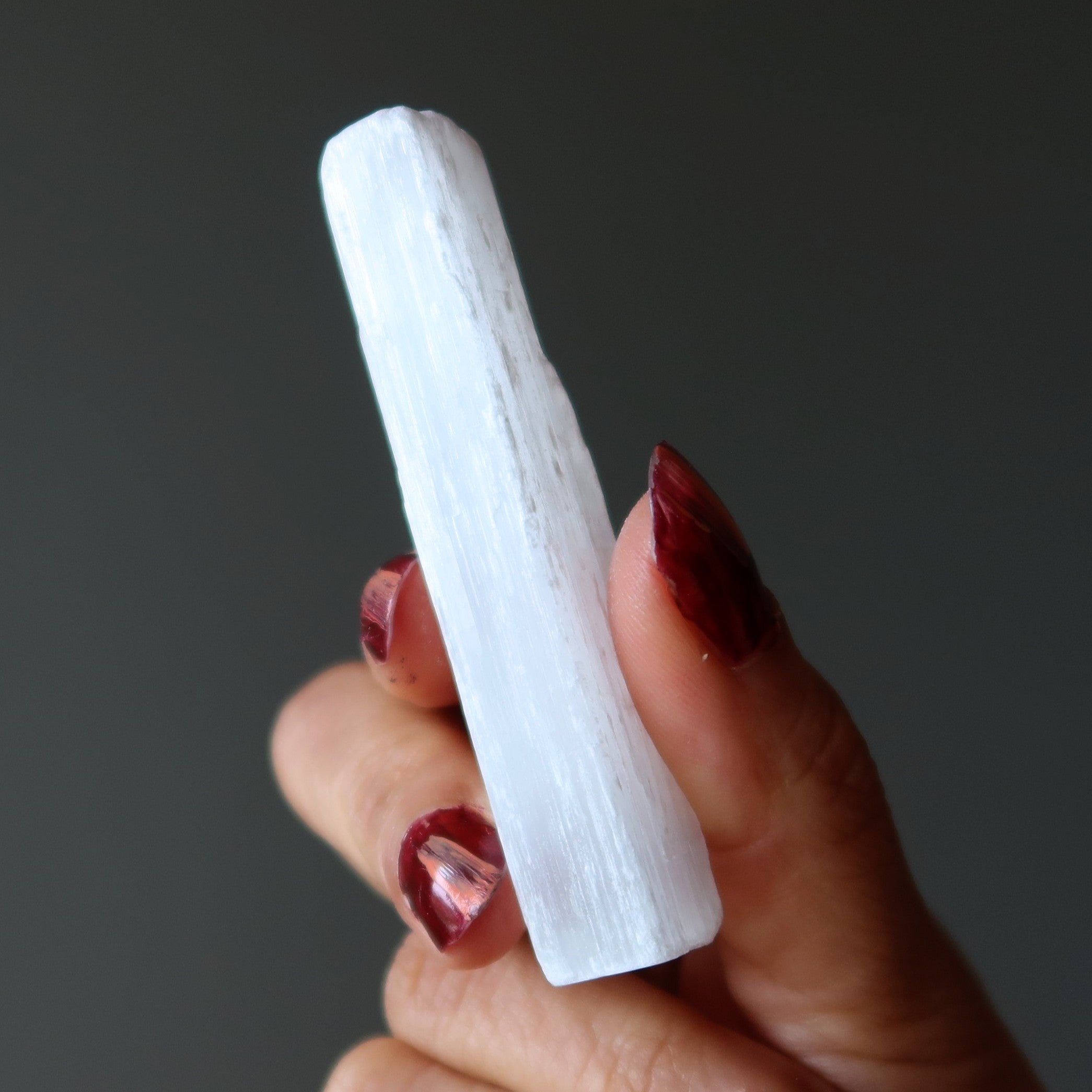 Selenite Raw Crystal Wand White Aura Sealing Stone