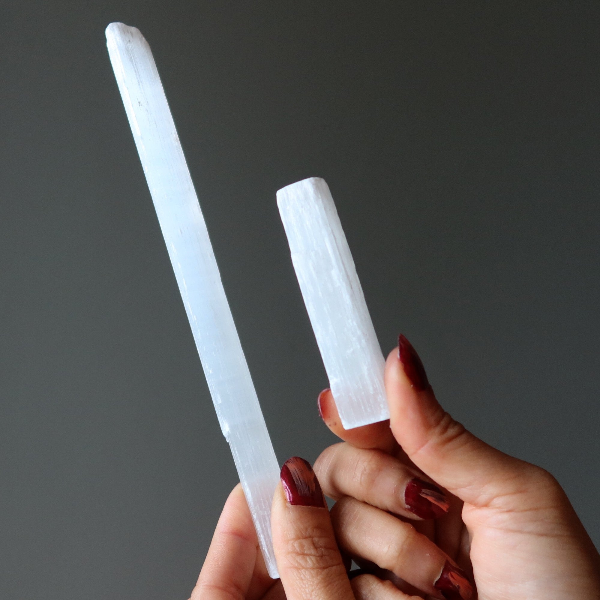 Selenite Raw Crystal Wand White Aura Sealing Stone