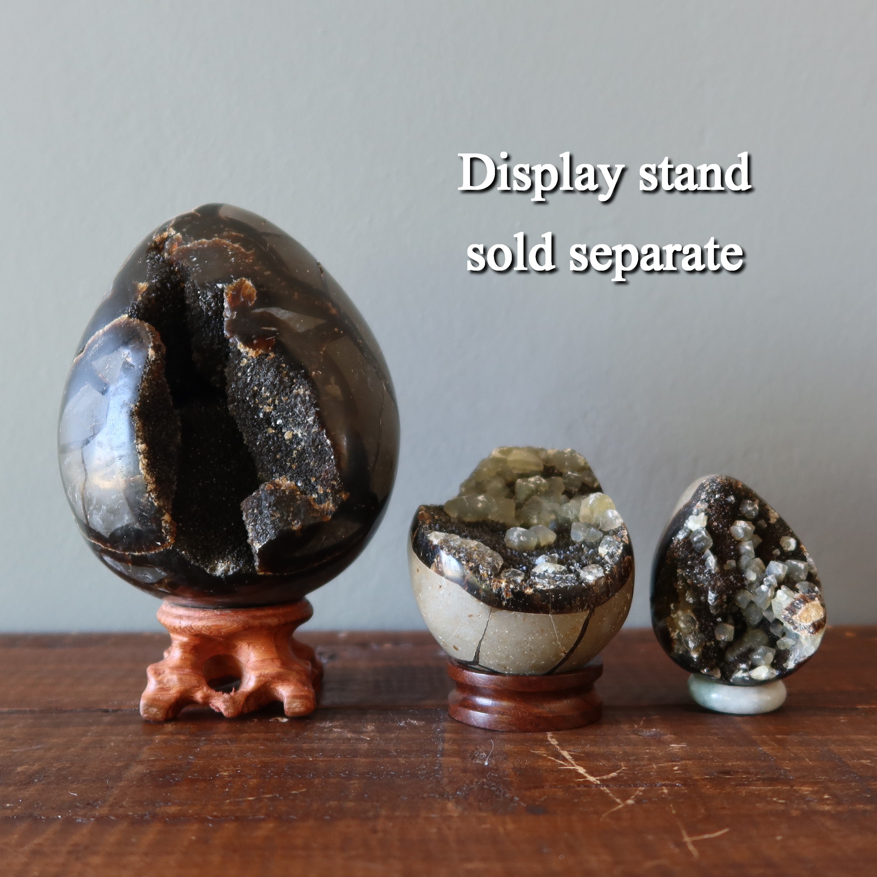Œuf de Septaria Druzy Quartz Géode Pierres du Dragon Mighty Elements