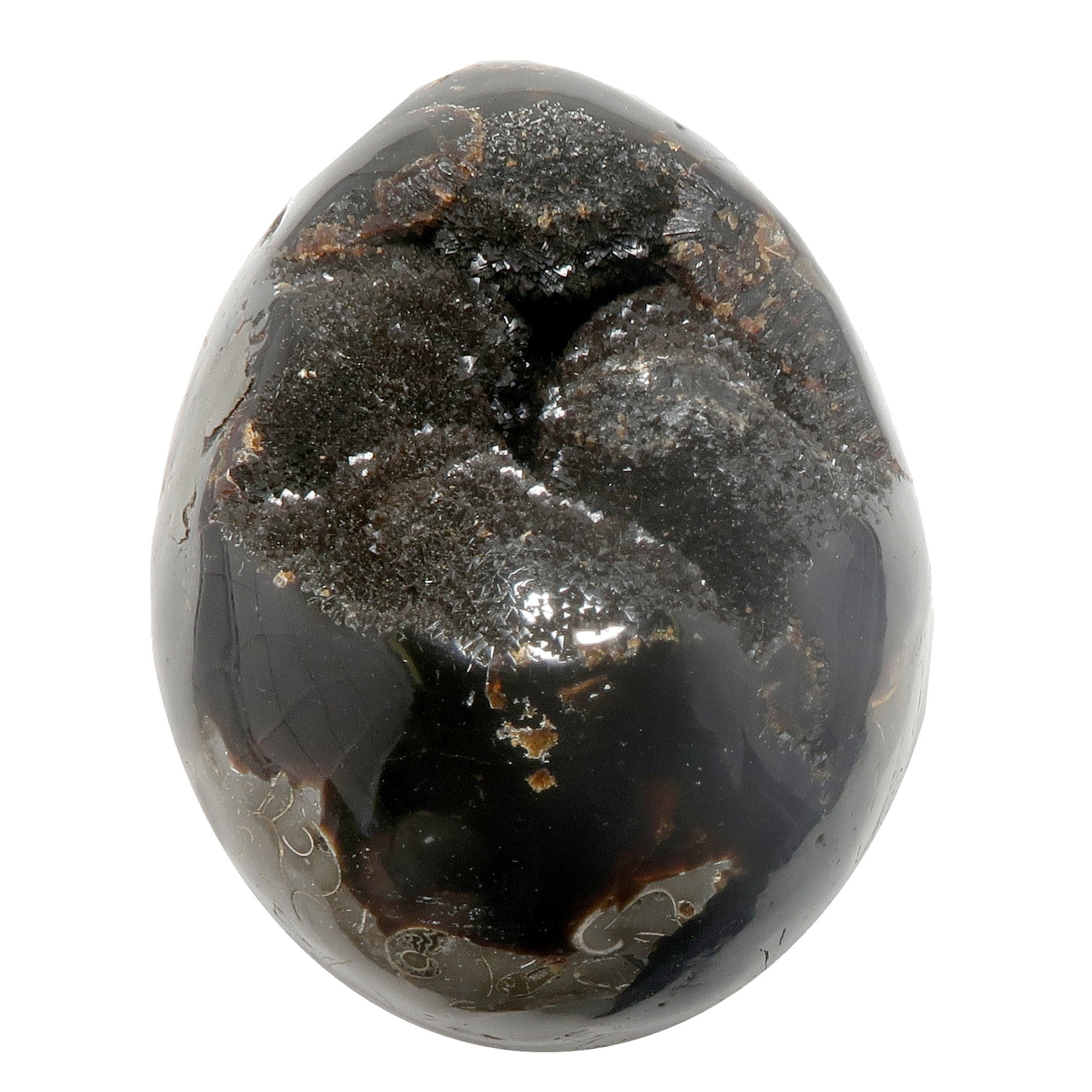 Œuf de Septaria Druzy Quartz Géode Pierres du Dragon Mighty Elements