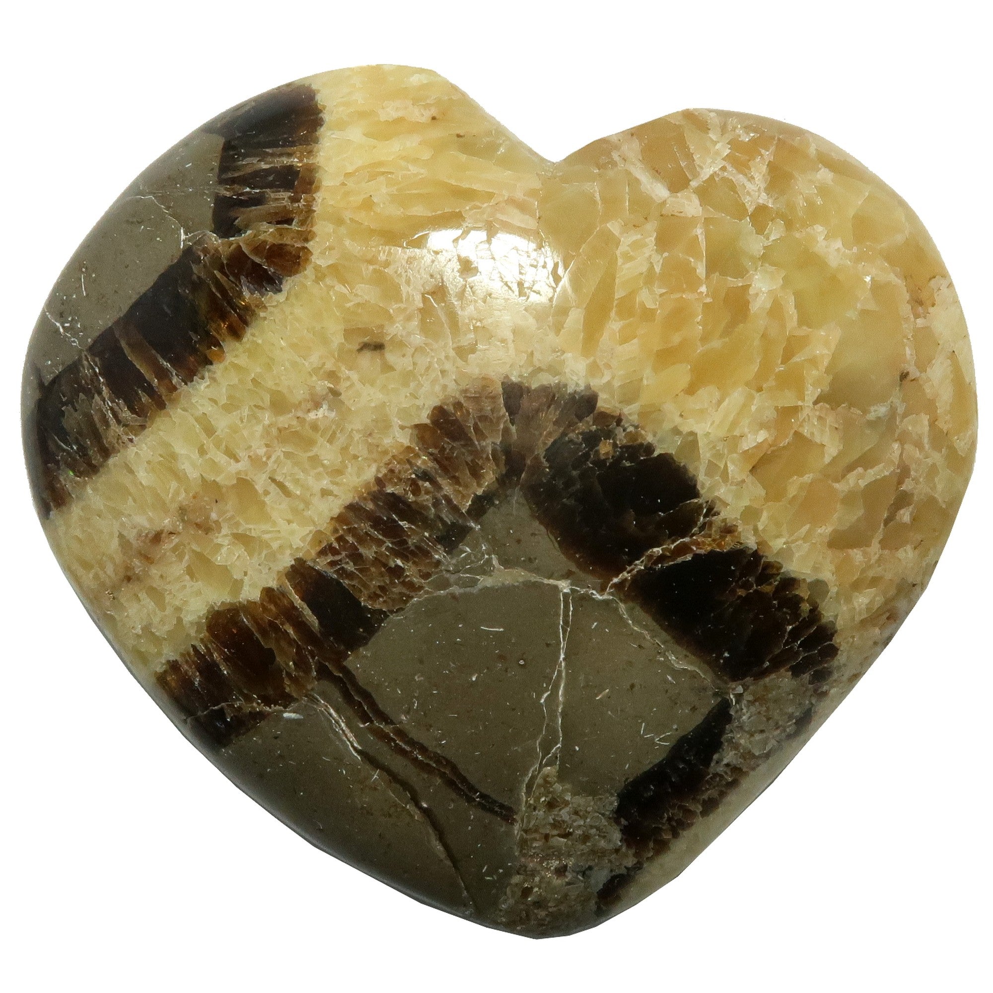 Septarian Heart Mosaic Beauty Dragon Protection Love Stone