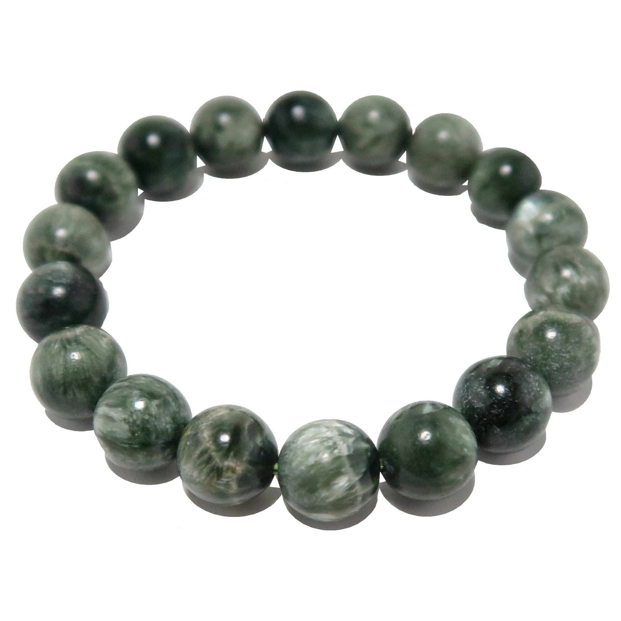 Seraphinite Bracelet Rare Green Spiritual Awakening