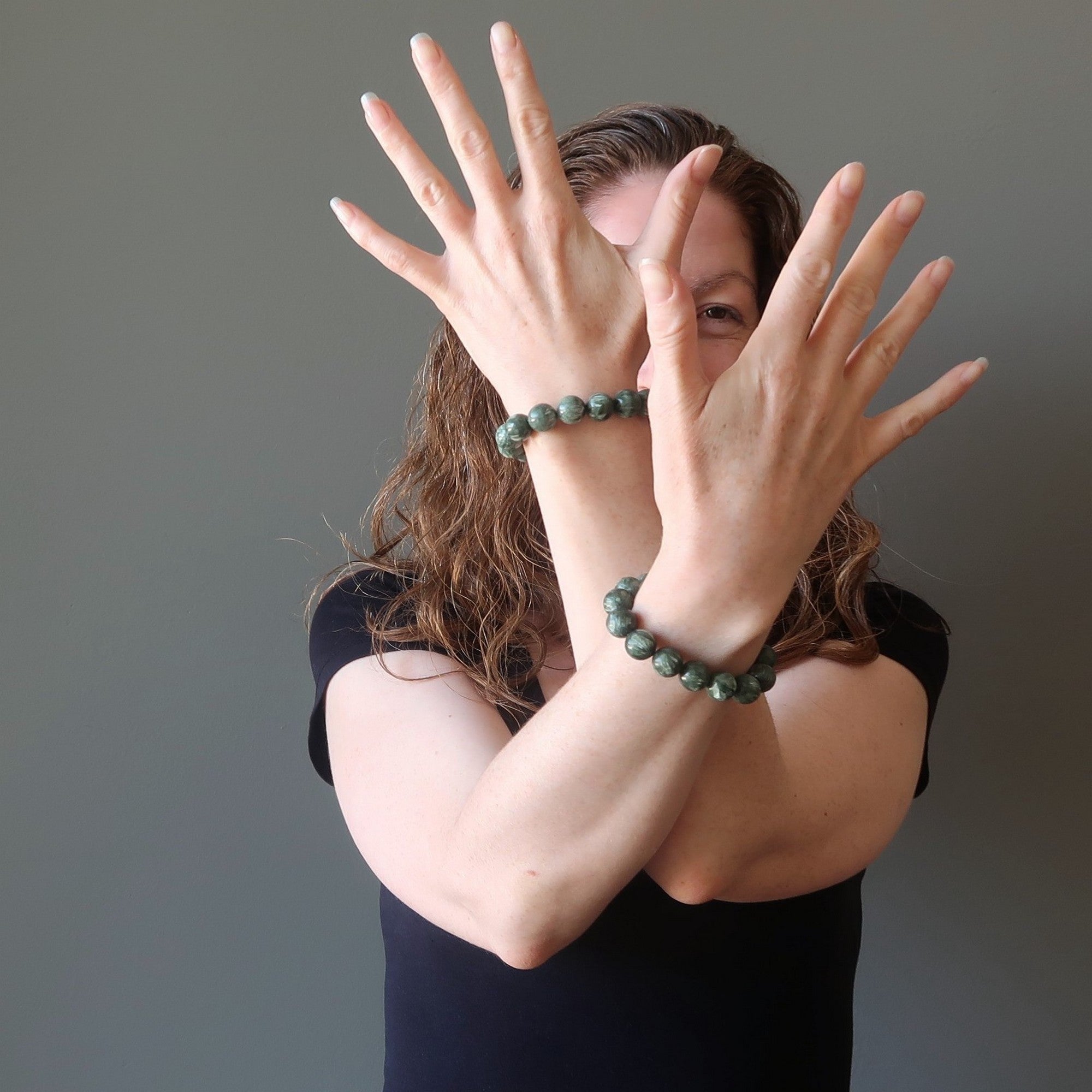 Seraphinite Bracelet Rare Green Spiritual Awakening